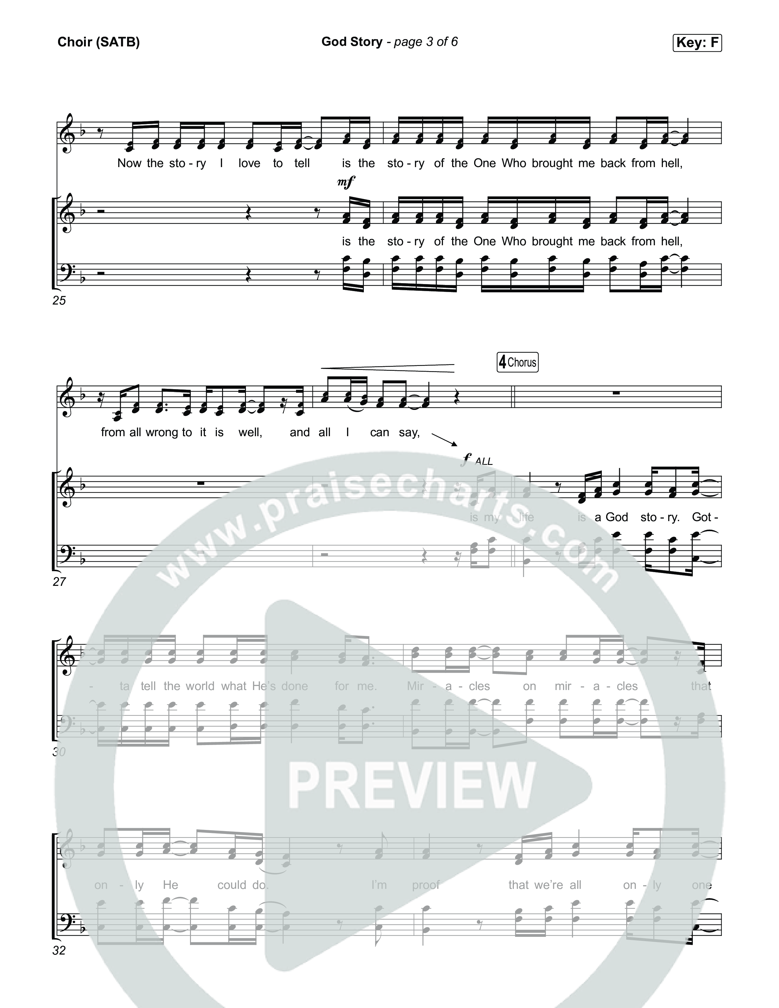 God Story Choir Sheet (SATB) (Anne Wilson)