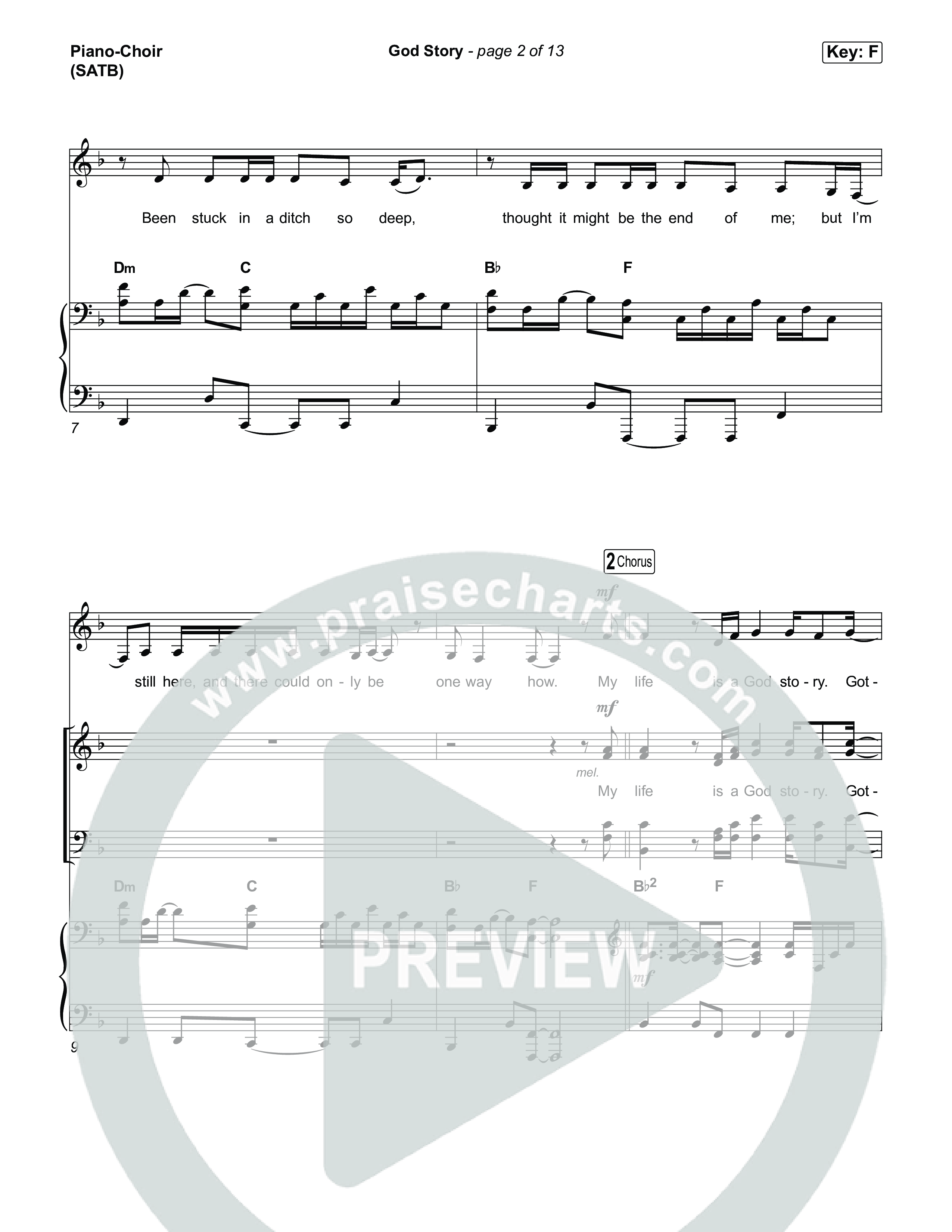 God Story Piano/Vocal Pack (Anne Wilson)