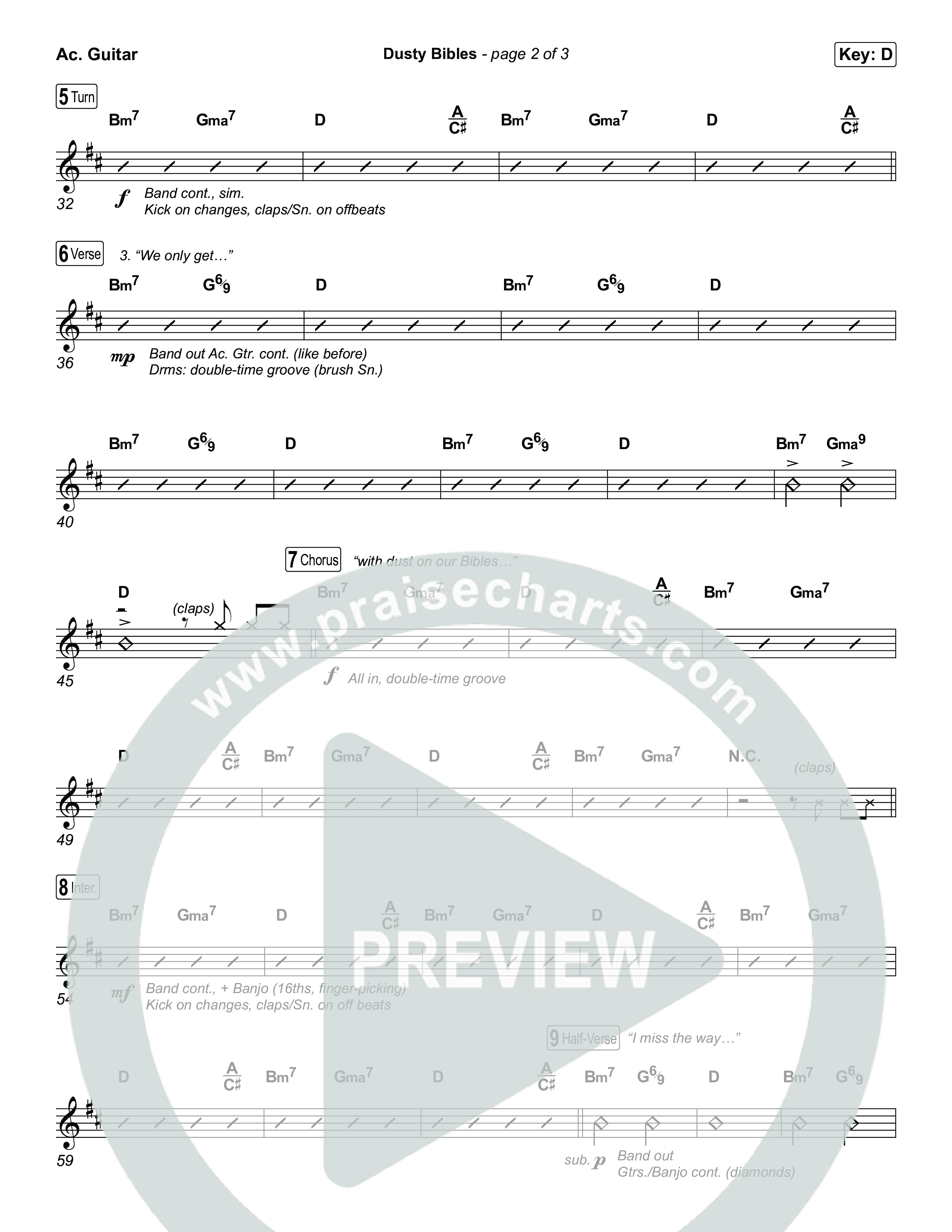 Dusty Bibles Acoustic Guitar (Josiah Queen)