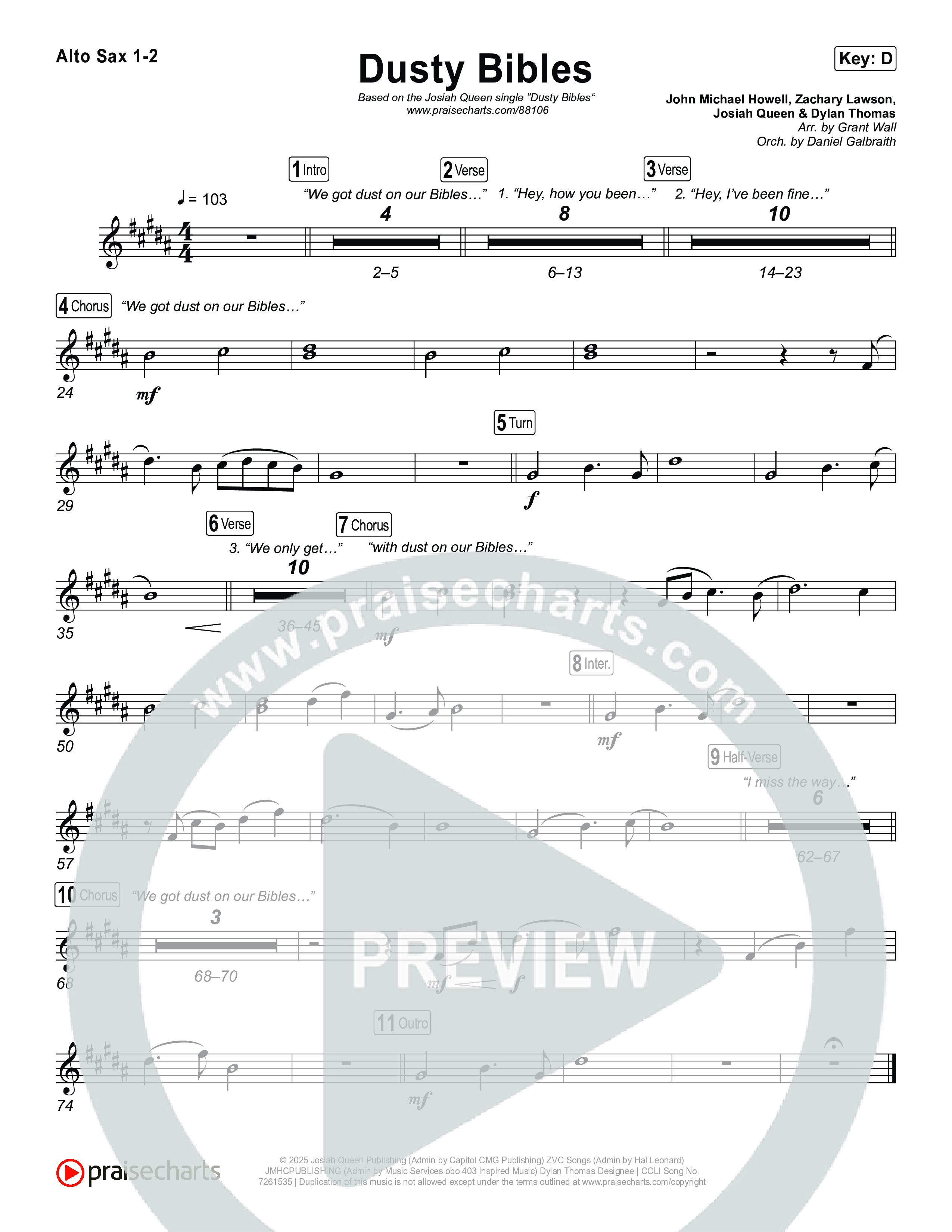 Dusty Bibles Sax Pack (Josiah Queen)