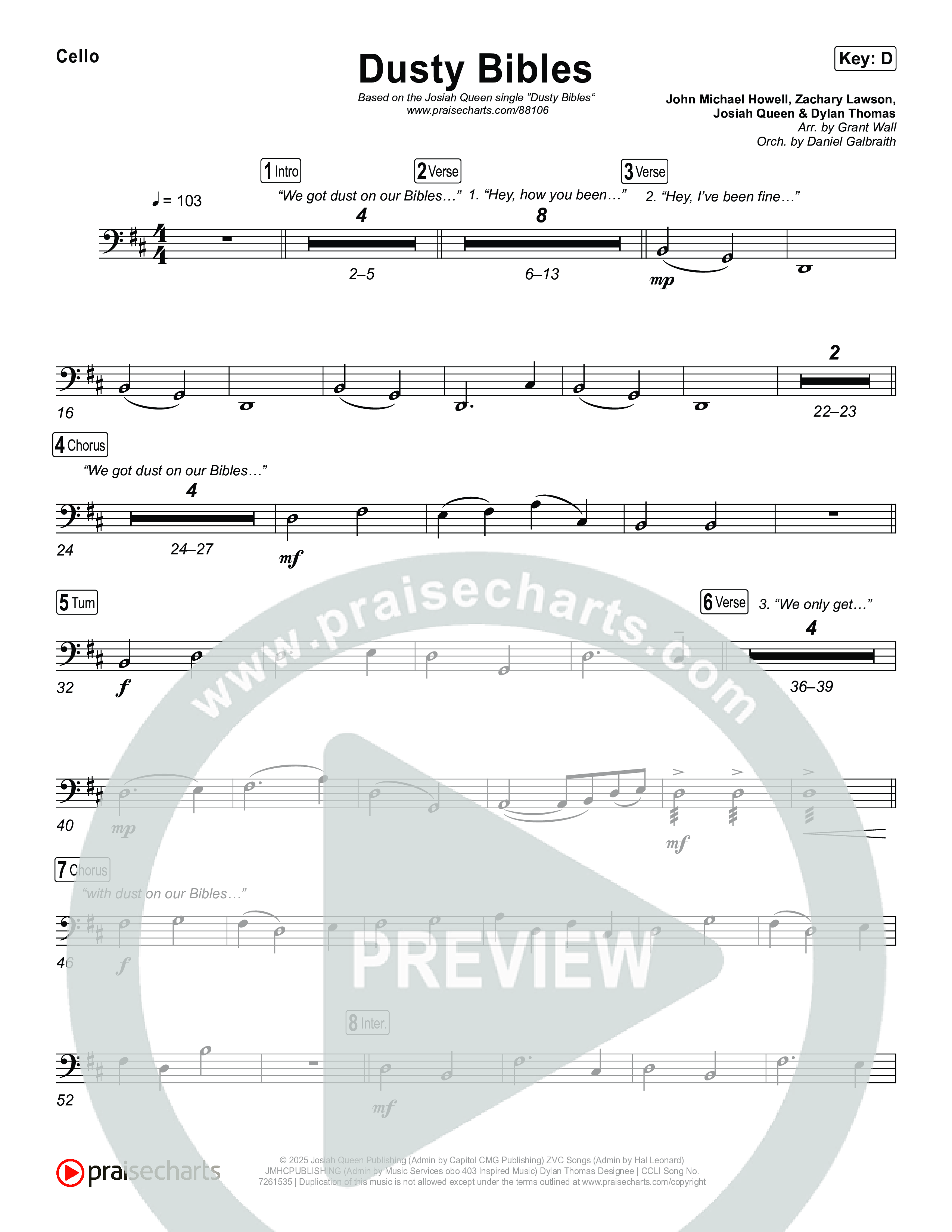 Dusty Bibles Cello (Josiah Queen)