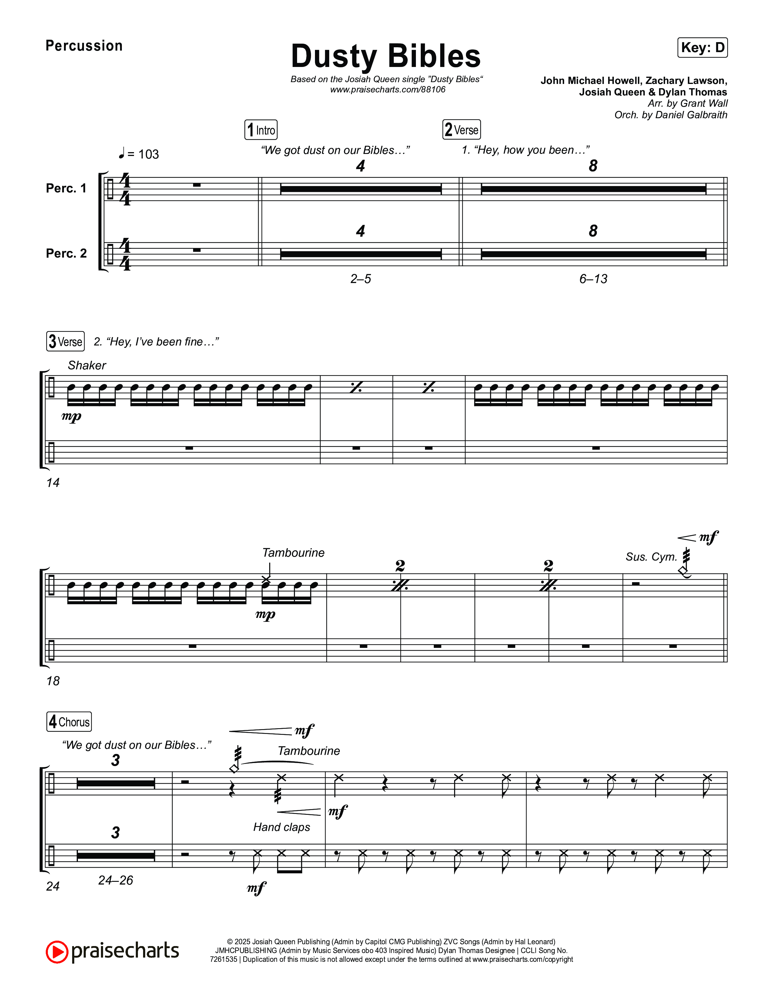 Dusty Bibles Percussion (Josiah Queen)