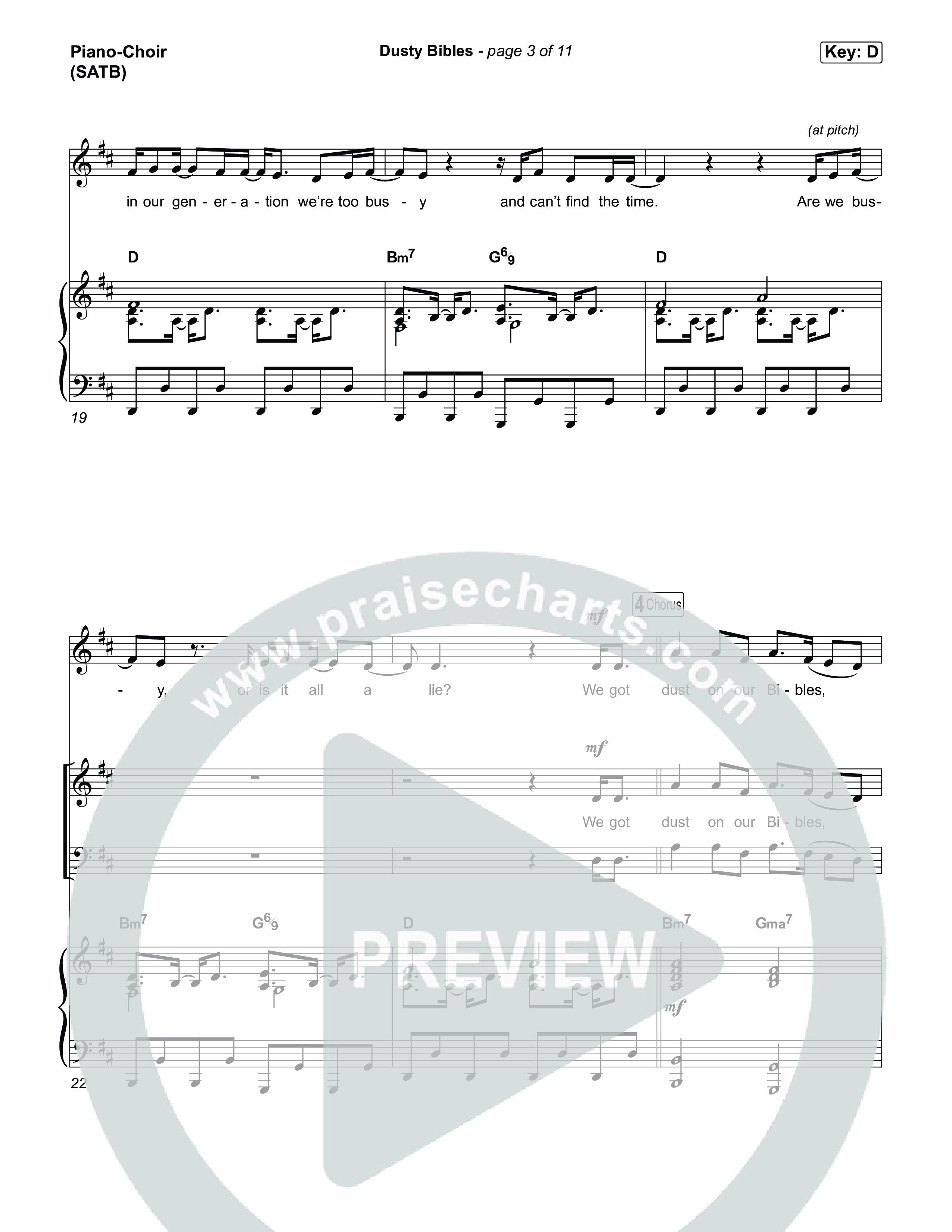 Dusty Bibles Piano/Vocal Pack (Josiah Queen)