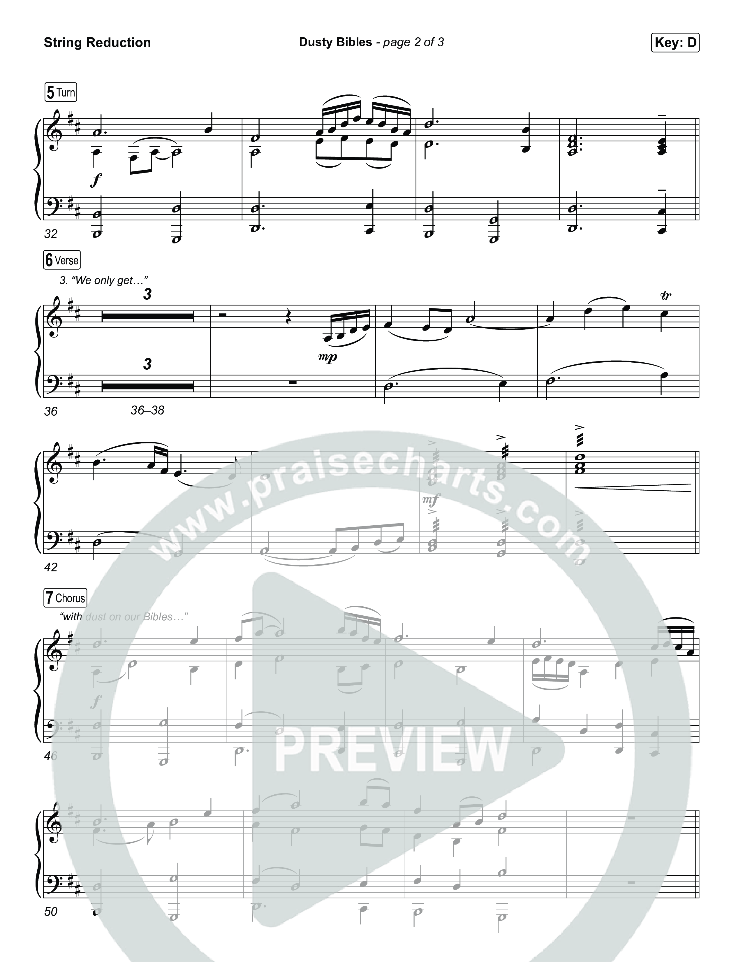 Dusty Bibles String Reduction (Josiah Queen)