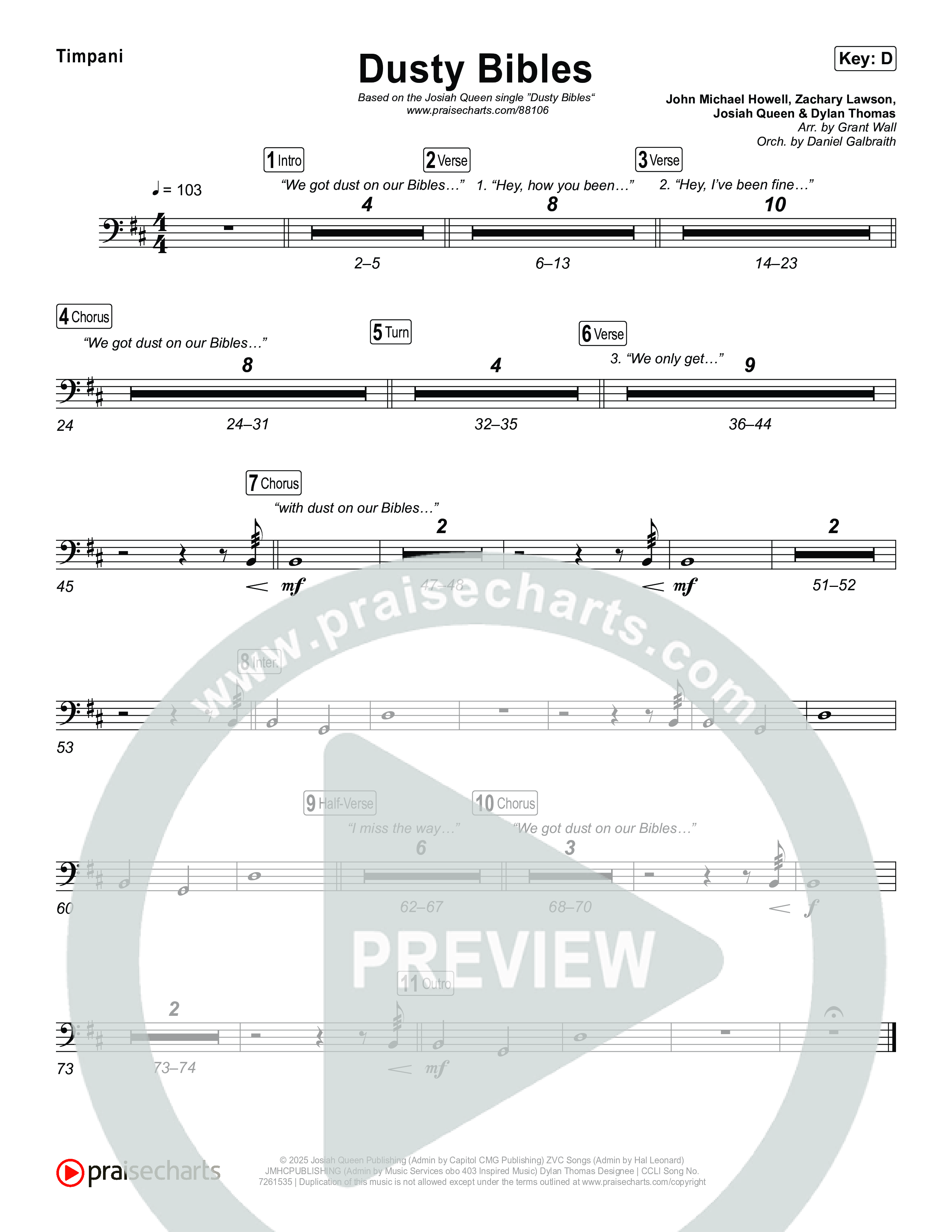 Dusty Bibles Timpani (Josiah Queen)