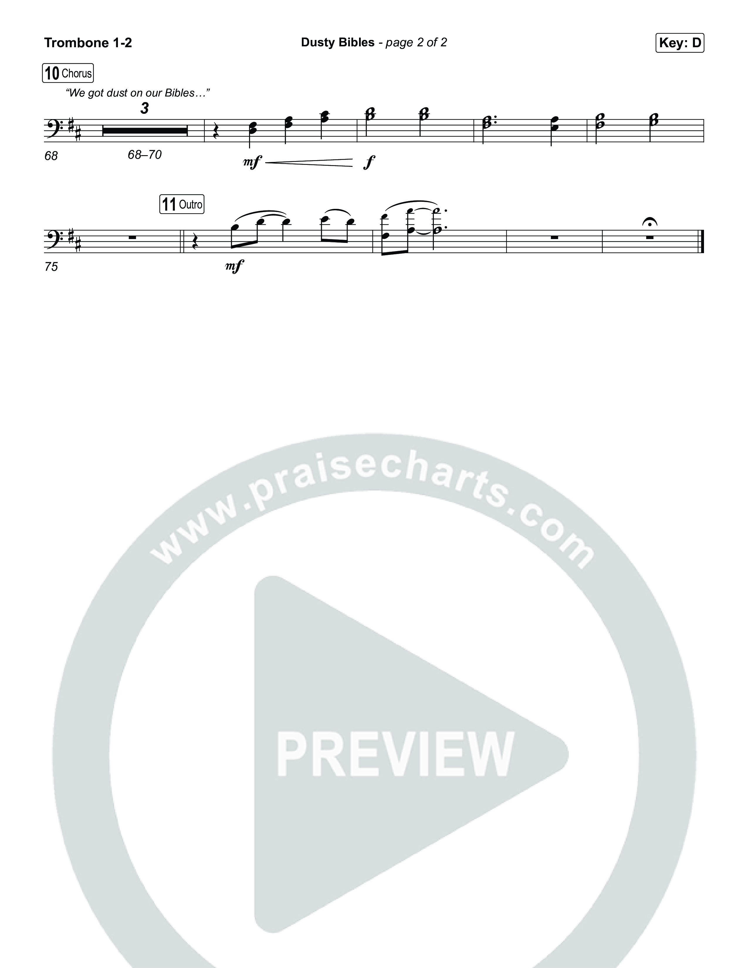 Dusty Bibles Trombone 1,2 (Josiah Queen)