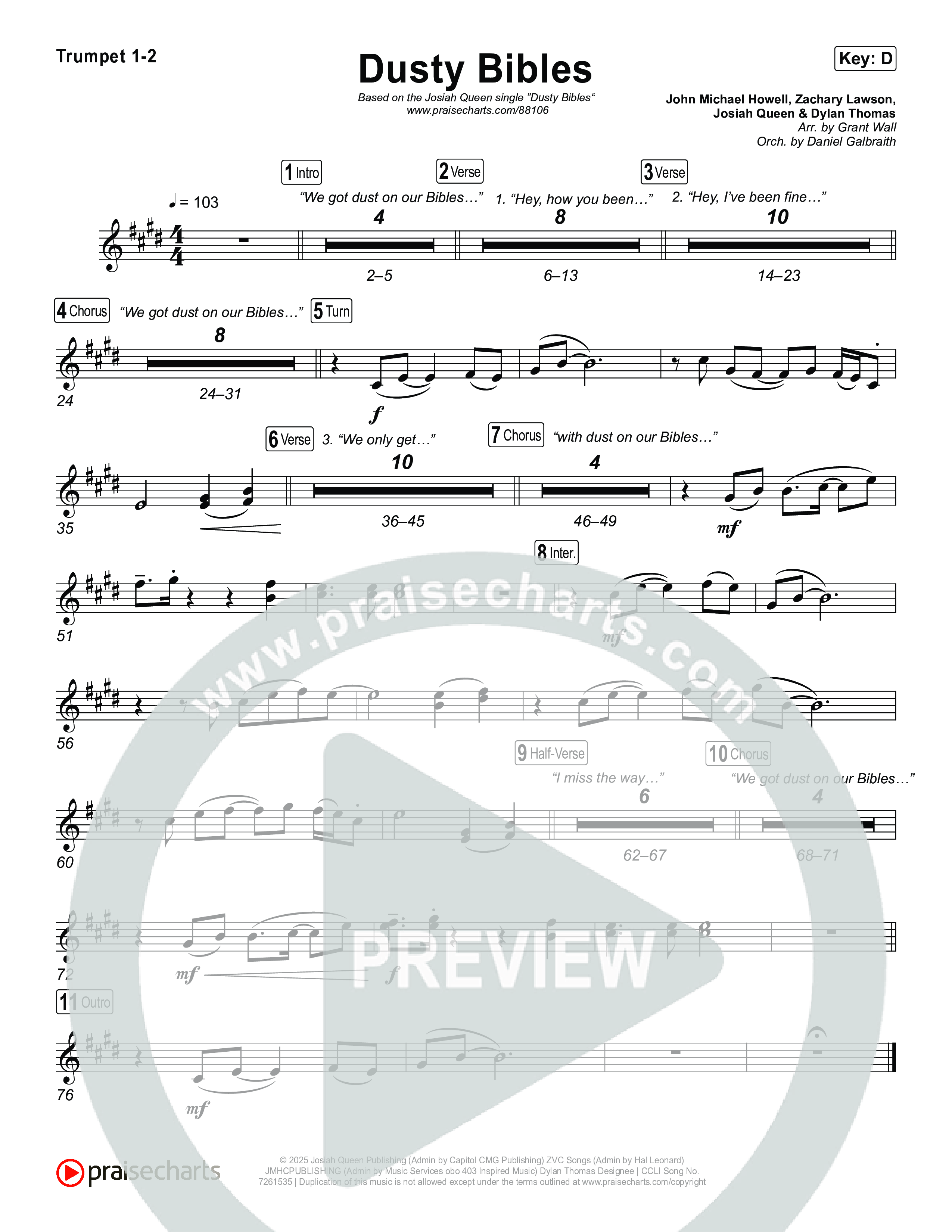 Dusty Bibles Brass Pack (Josiah Queen)