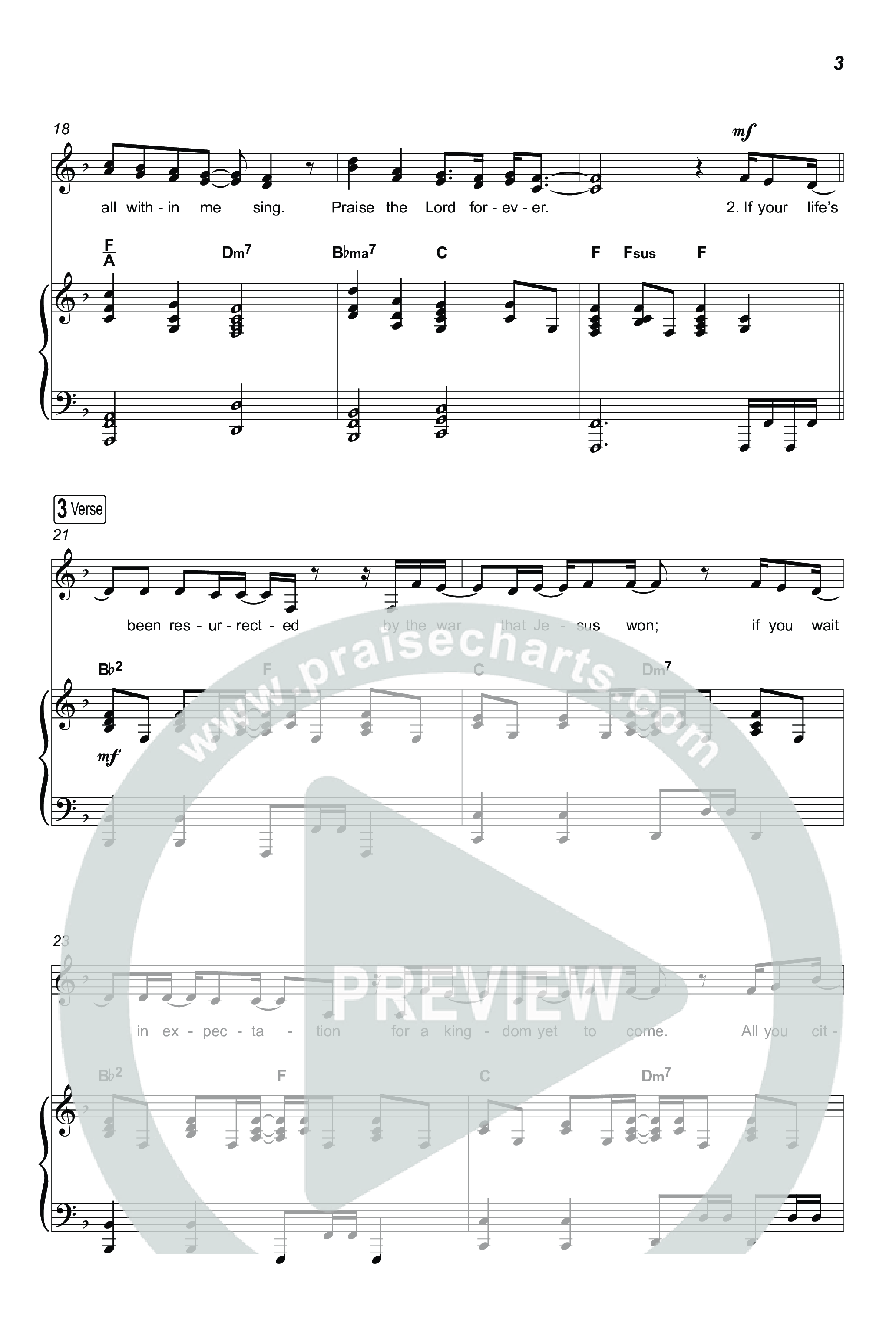 Praise The Lord Forever (Unison/2-Part) Octavo (Uni/2-Part & Pno) (Pat Barrett / Arr. Luke Gambill)