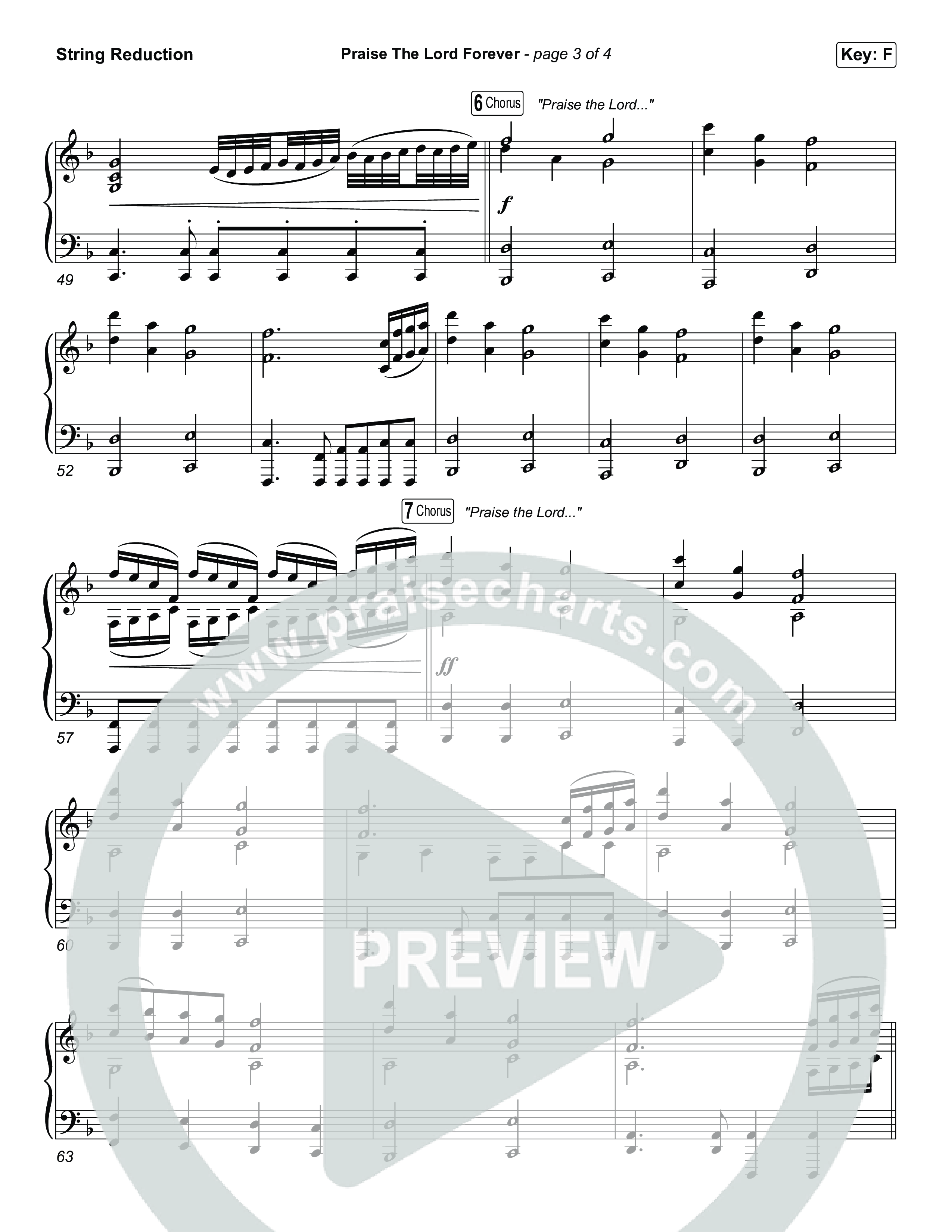 Praise The Lord Forever (Unison/2-Part) String Reduction (Pat Barrett / Arr. Luke Gambill)