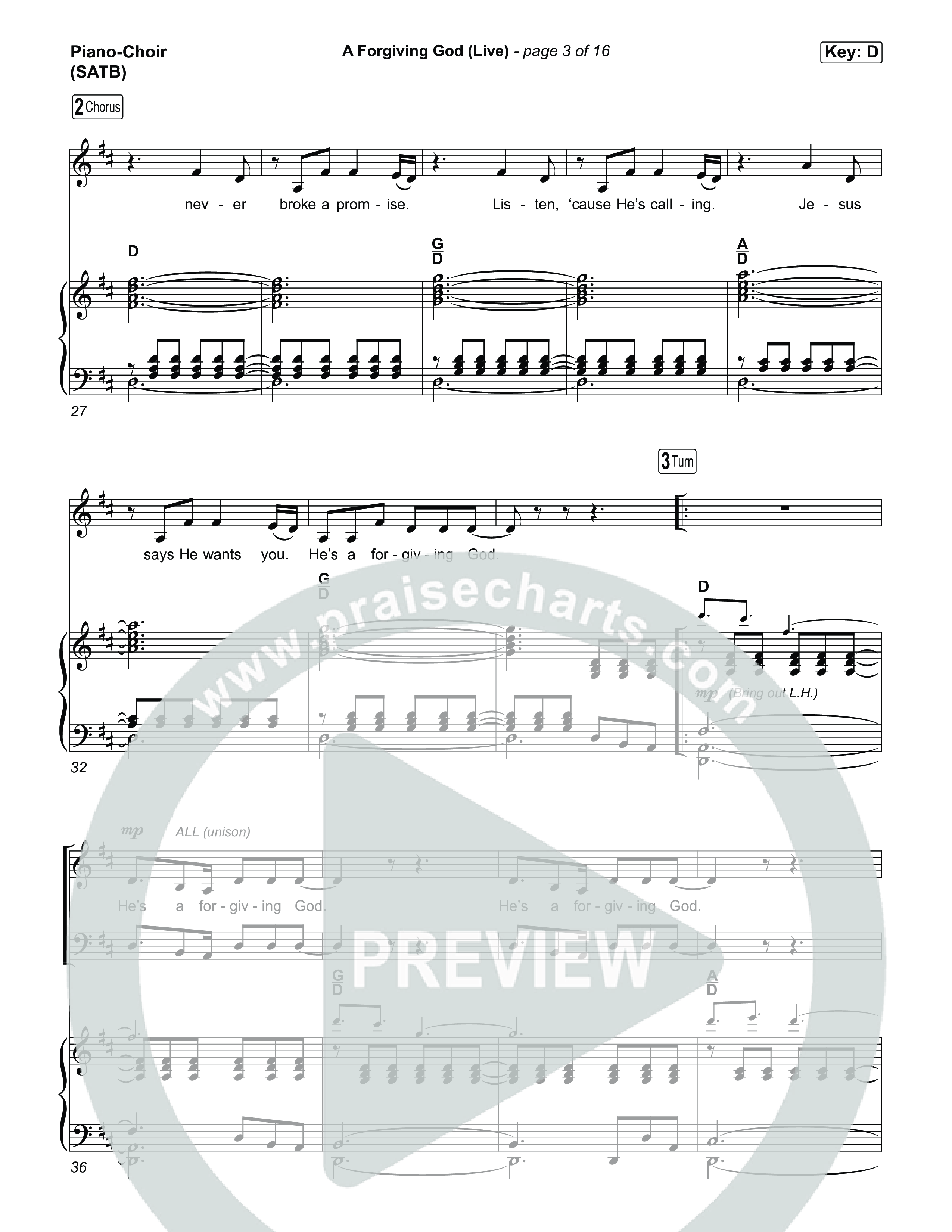 A Forgiving God (Live) Piano/Vocal Pack (SEU Worship / Chelsea Plank / Ashton Hage)