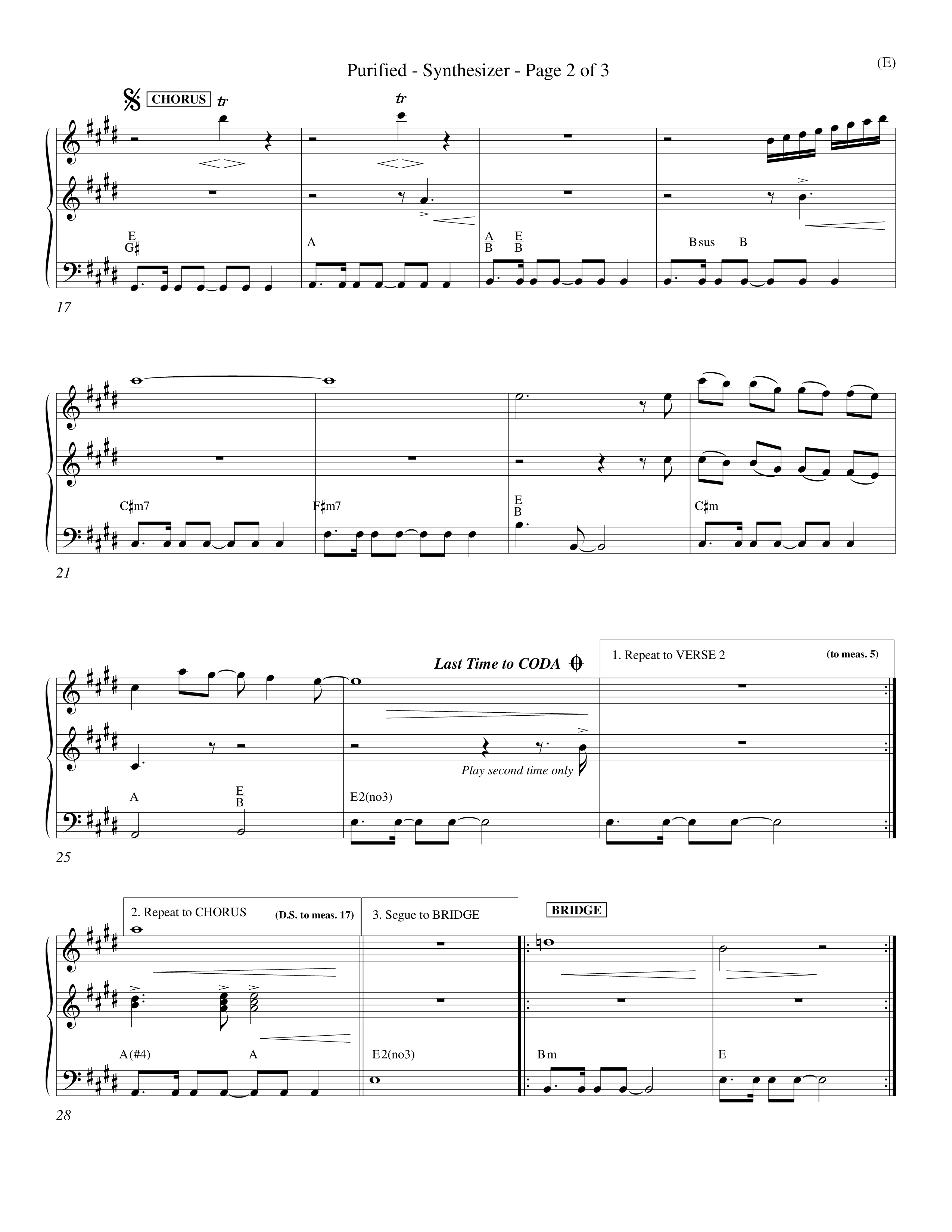 Purified (Choral Anthem SATB) Synth (Word Music Choral / Orch. Keith Wilbanks)