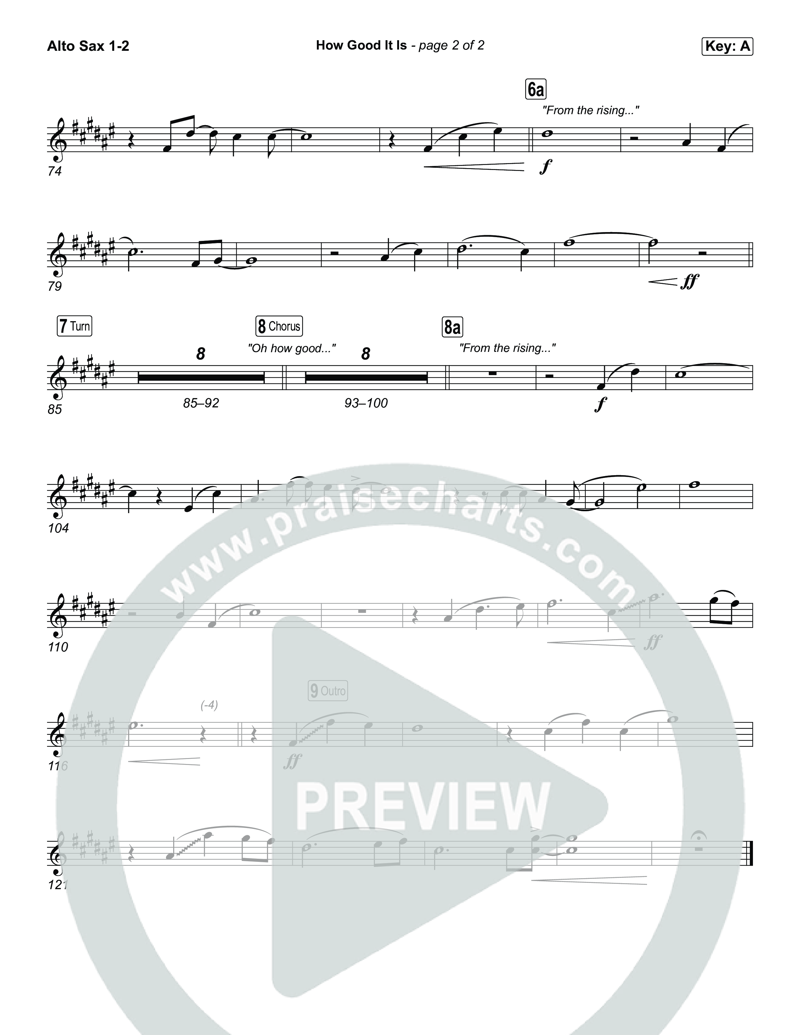 How Good It Is Sax Pack (Chris Tomlin)