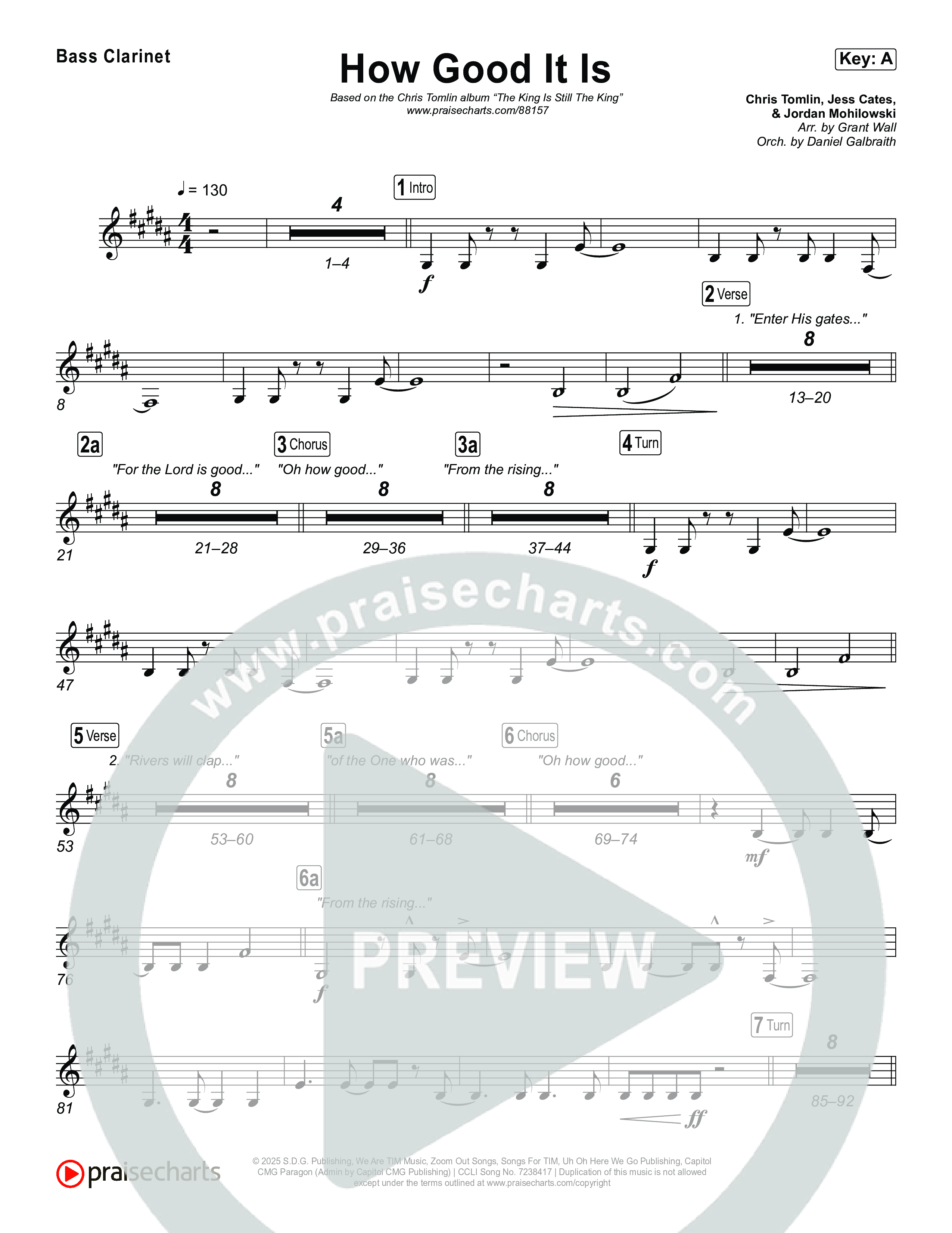 How Good It Is Bass Clarinet (Chris Tomlin)