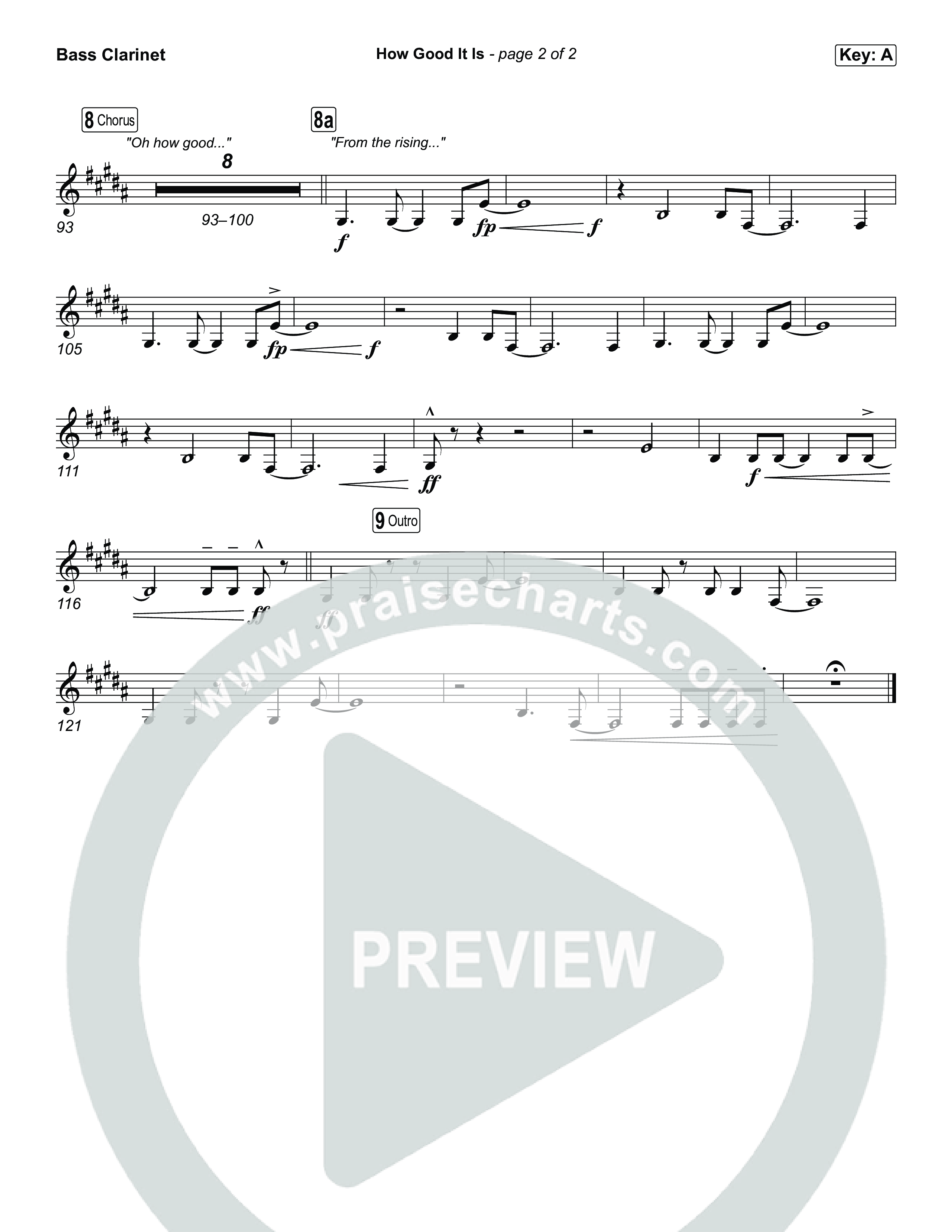 How Good It Is Bass Clarinet (Chris Tomlin)