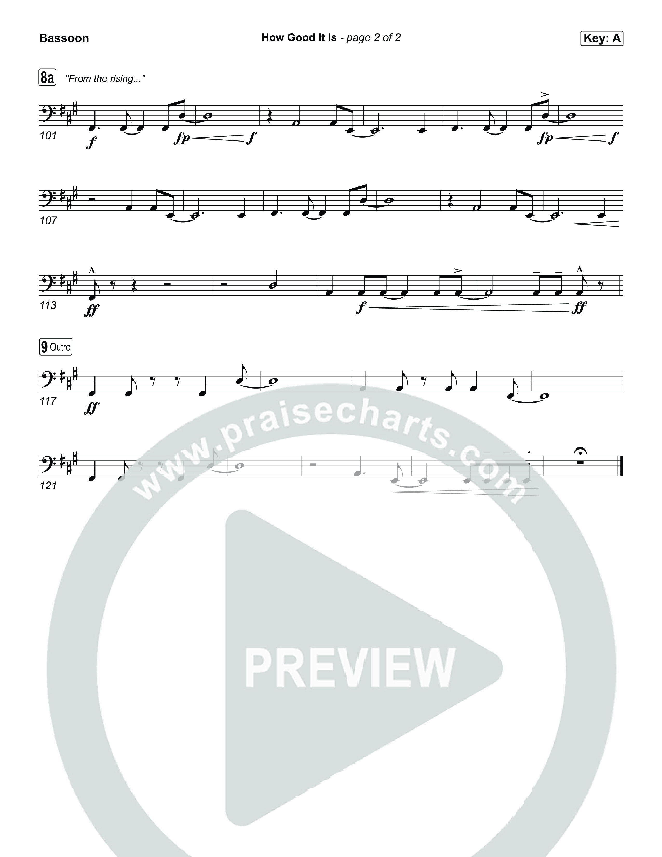 How Good It Is Bassoon (Chris Tomlin)