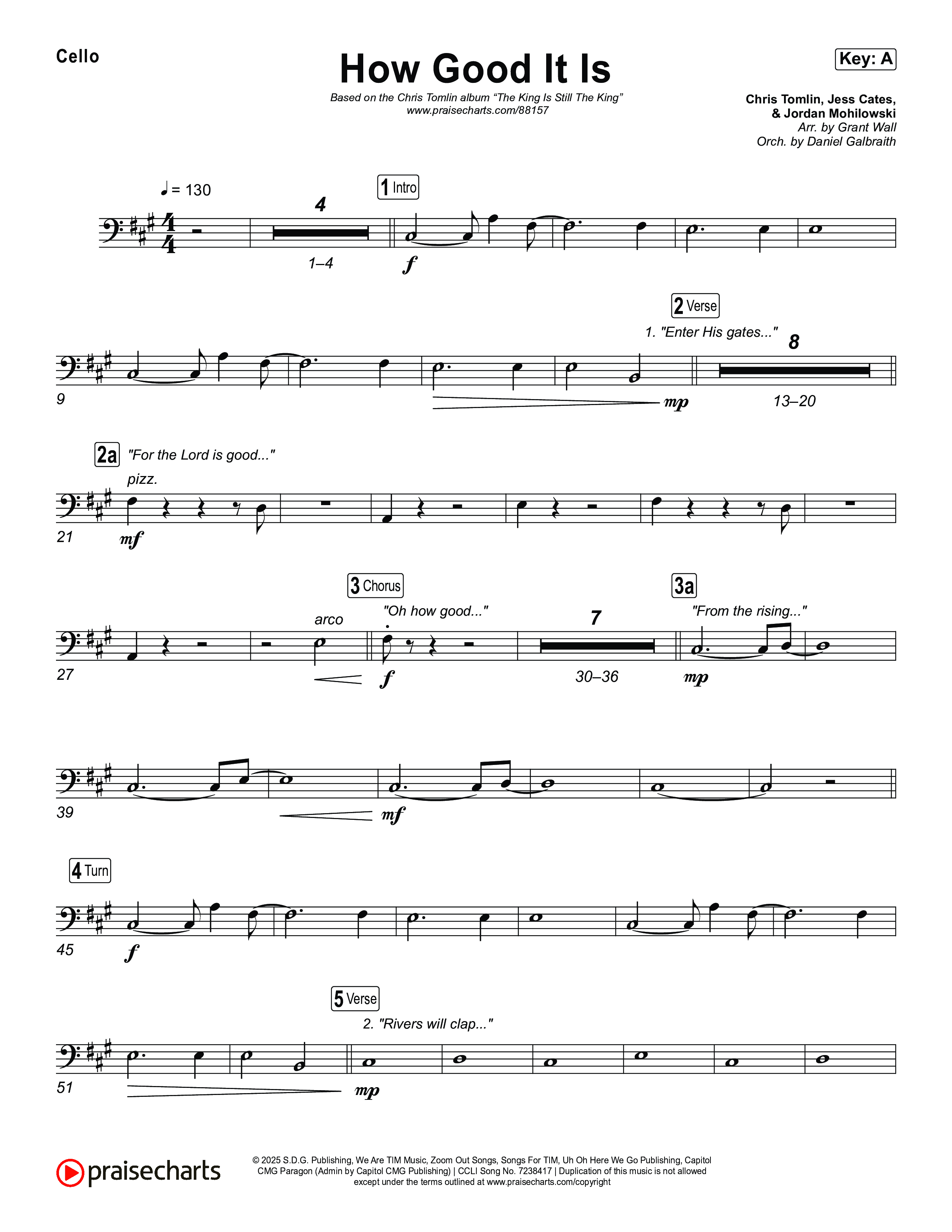 How Good It Is Cello (Chris Tomlin)