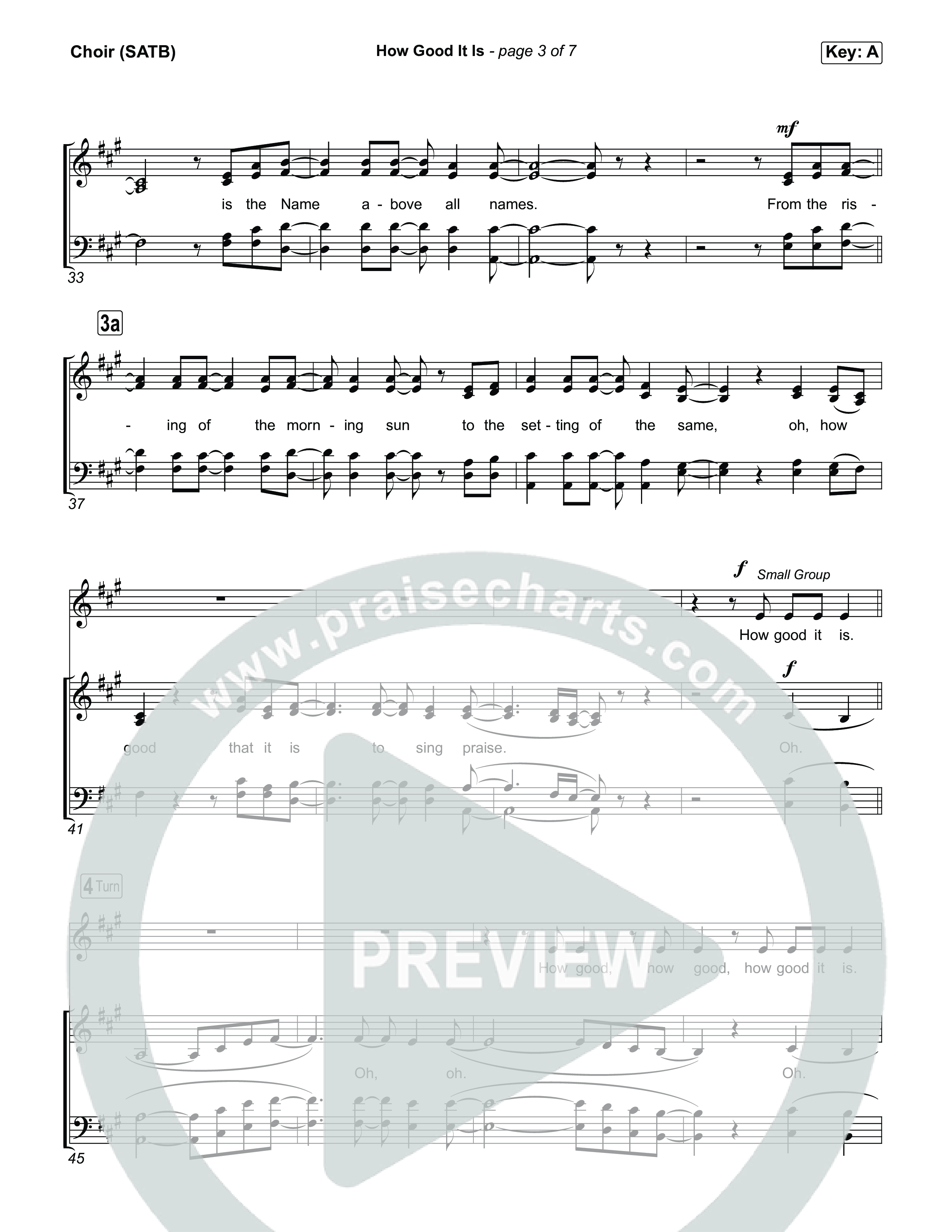 How Good It Is Choir Sheet (SATB) (Chris Tomlin)