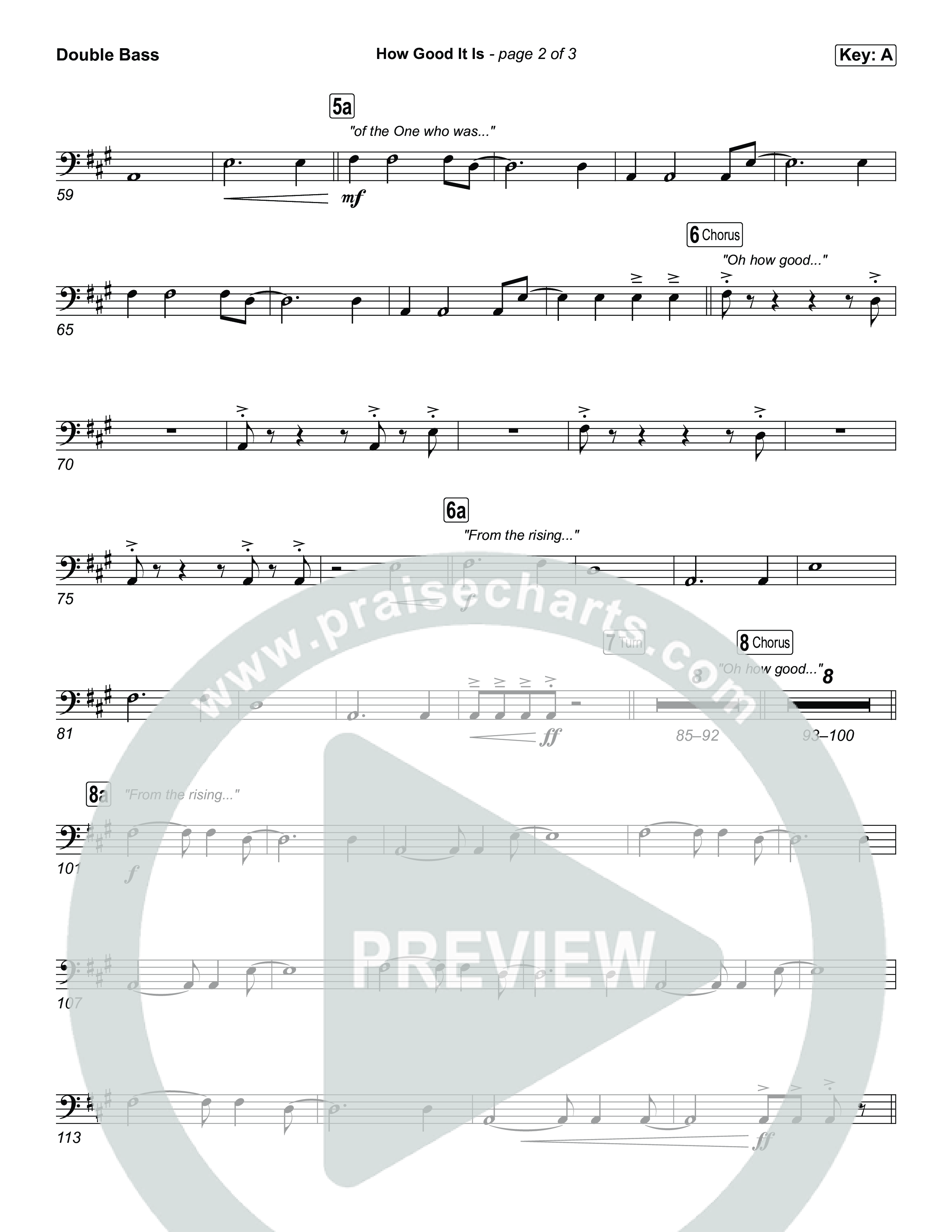 How Good It Is String Bass (Chris Tomlin)