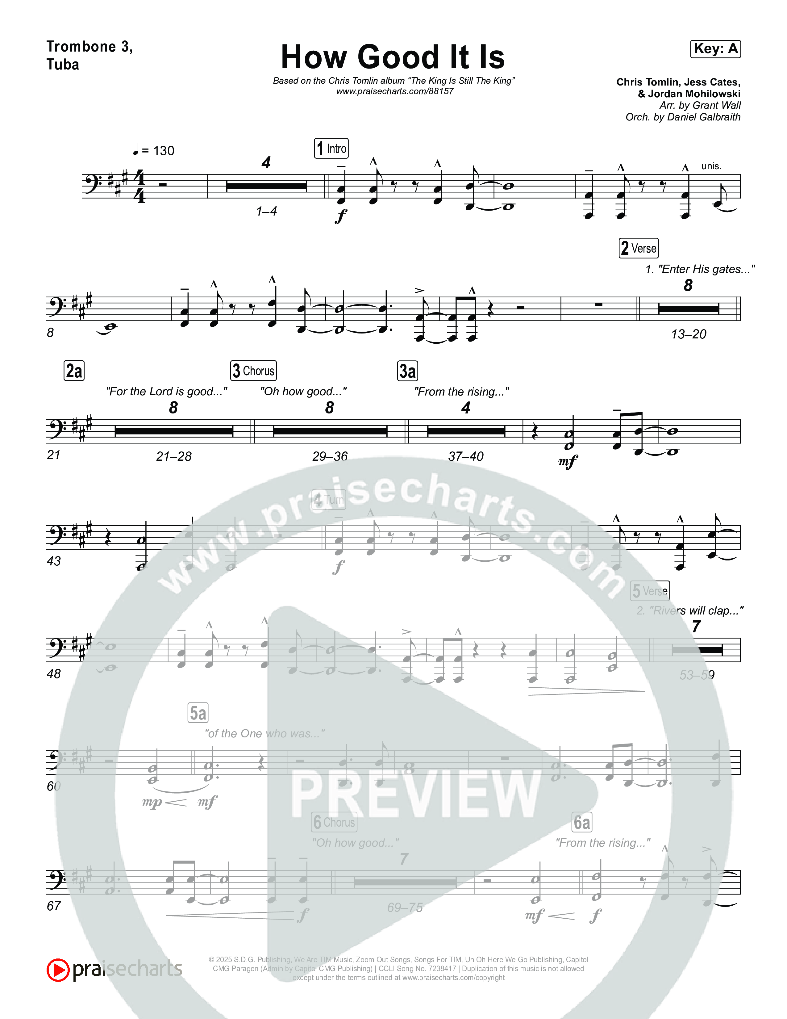 How Good It Is Trombone 3/Tuba (Chris Tomlin)