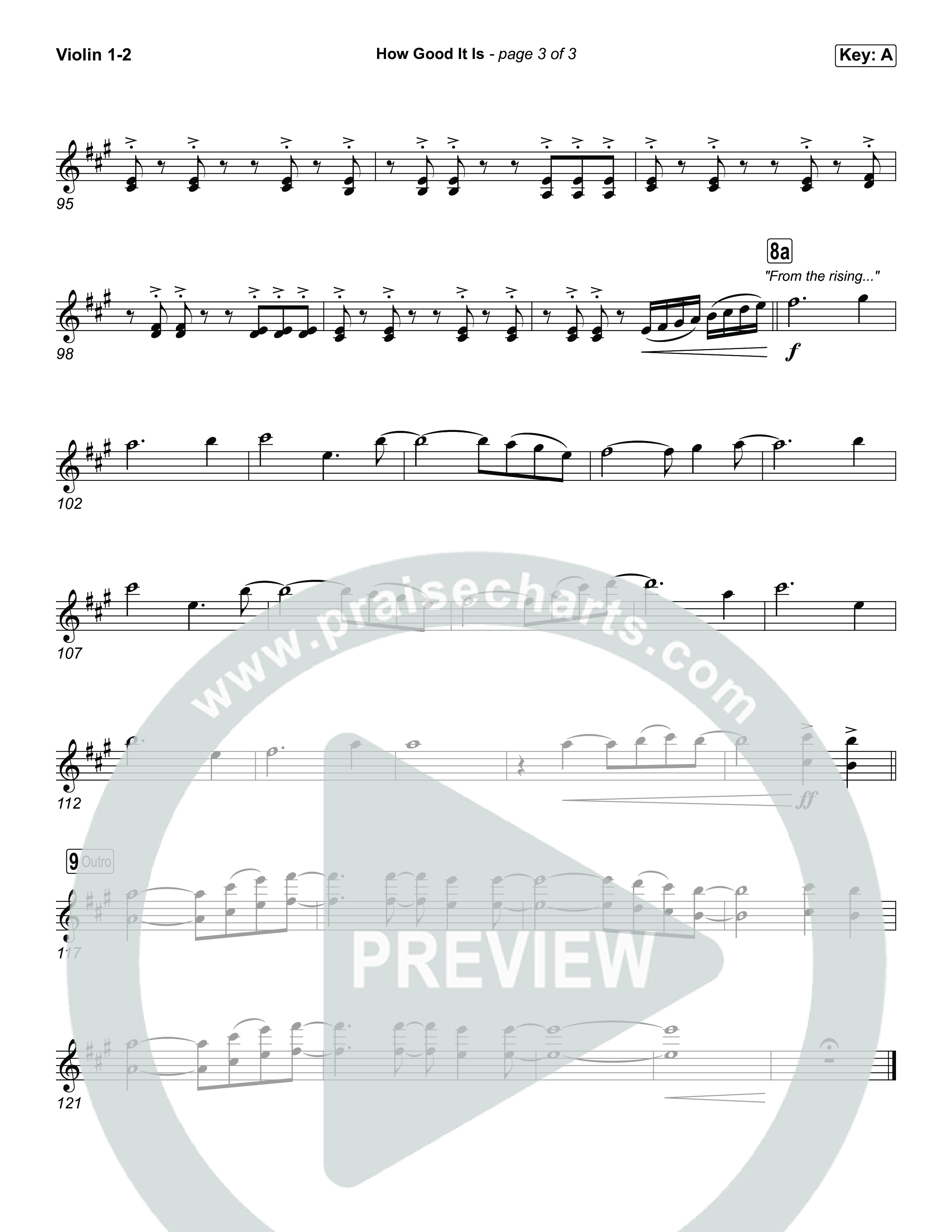 How Good It Is Violin 1,2 (Chris Tomlin)