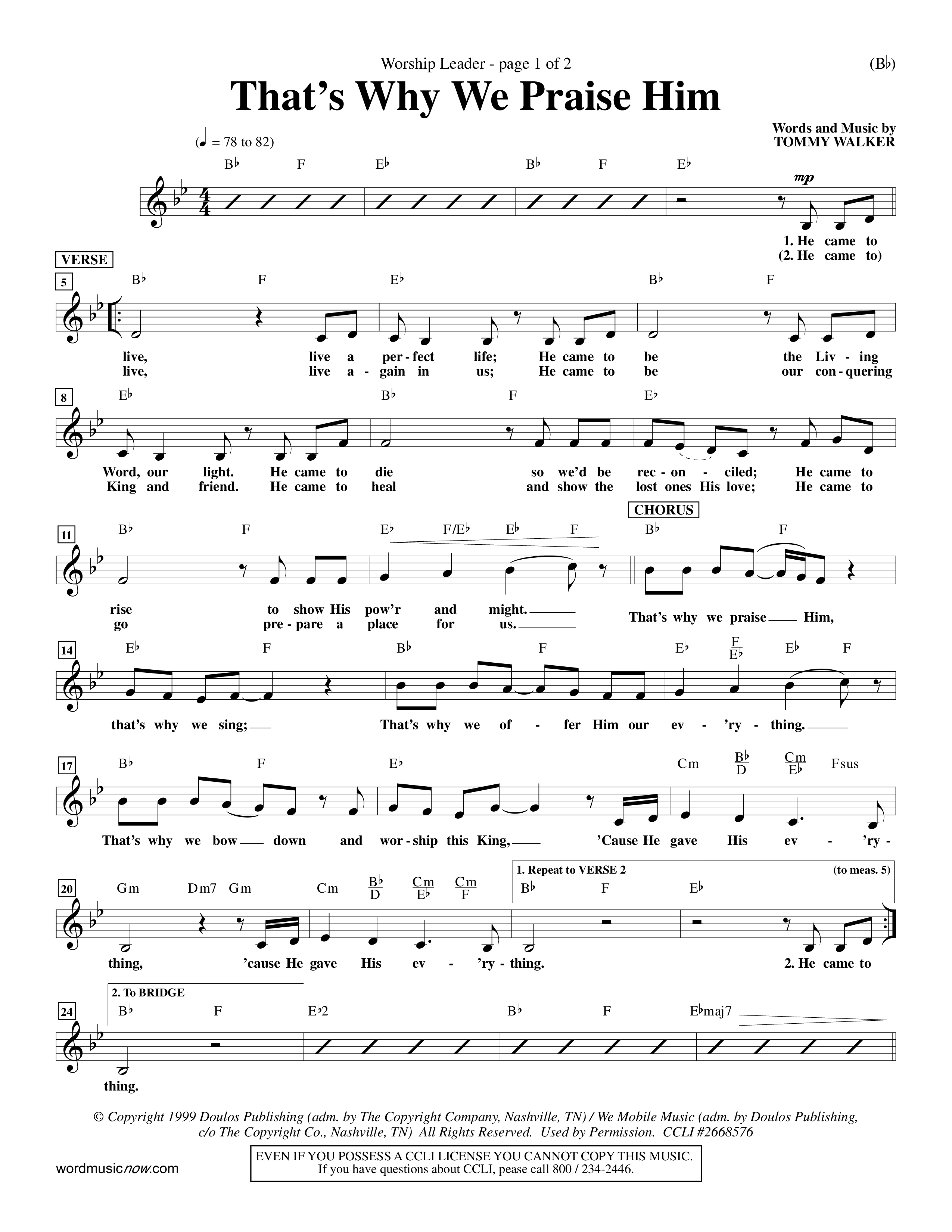 That's Why We Praise Him (Choral Anthem SATB) Rhythm Pack (Word Music Choral / Orch. Ed Hogan)