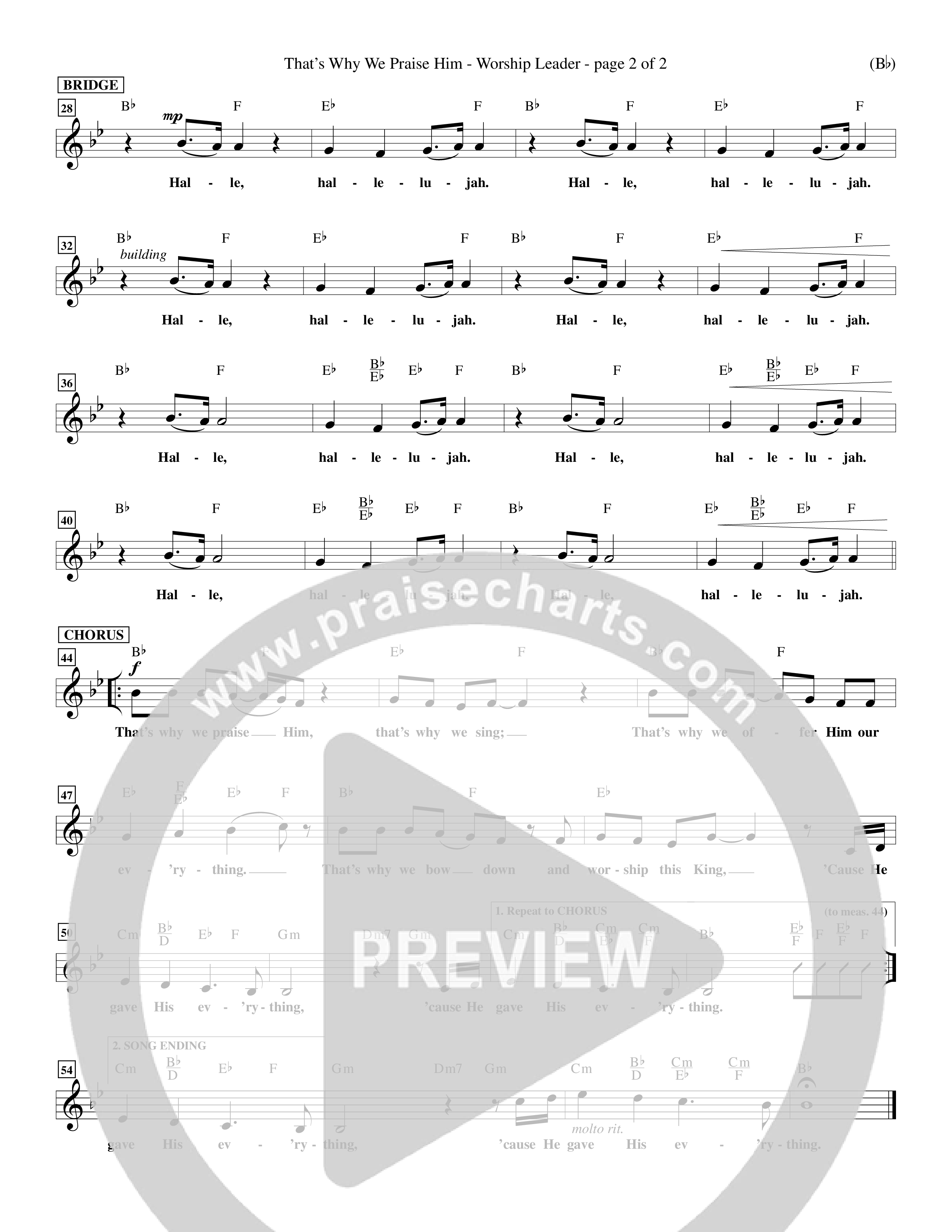 That's Why We Praise Him (Choral Anthem SATB) Rhythm Pack (Word Music Choral / Orch. Ed Hogan)