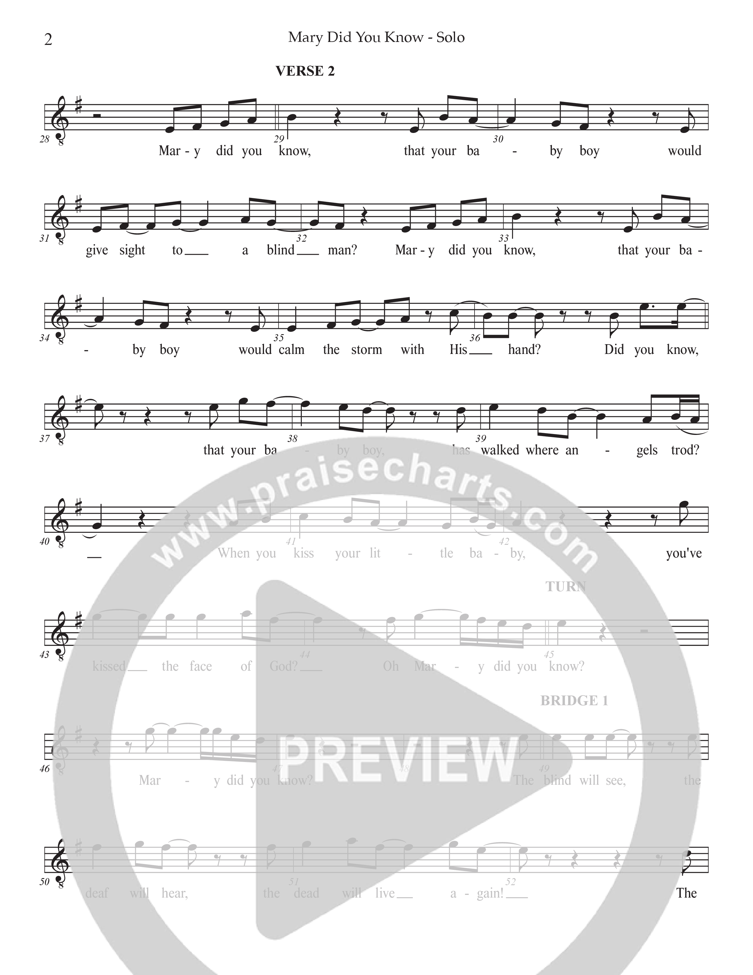 Mary Did You Know Vocal Solo (Prestonwood Worship / Michael Neale)