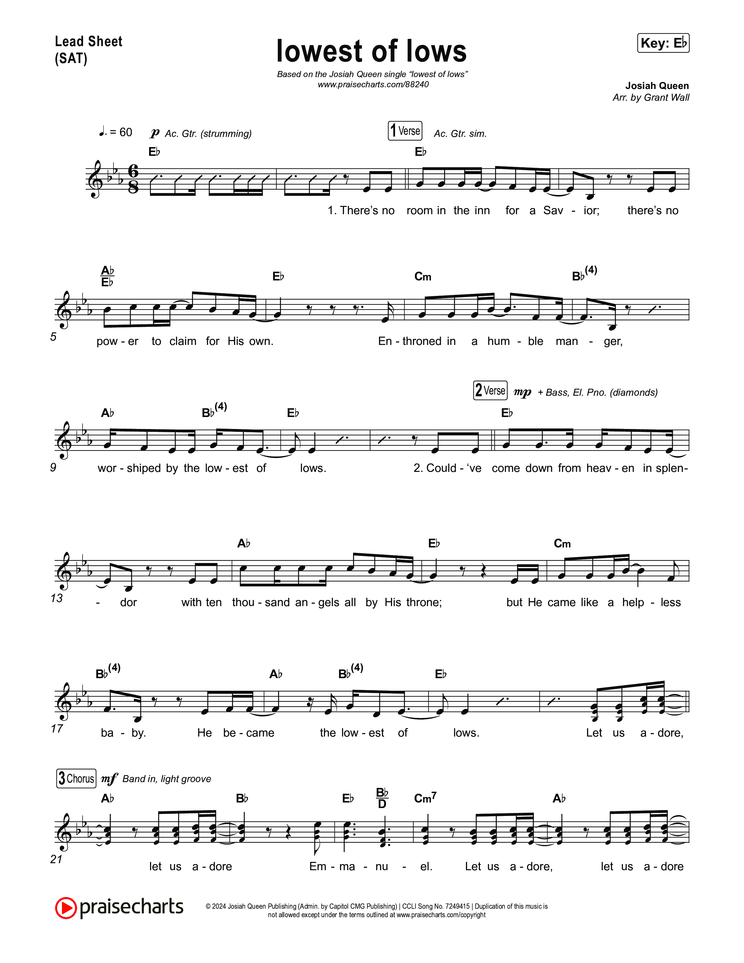 lowest of lows Lead Sheet (SAT) (Josiah Queen)