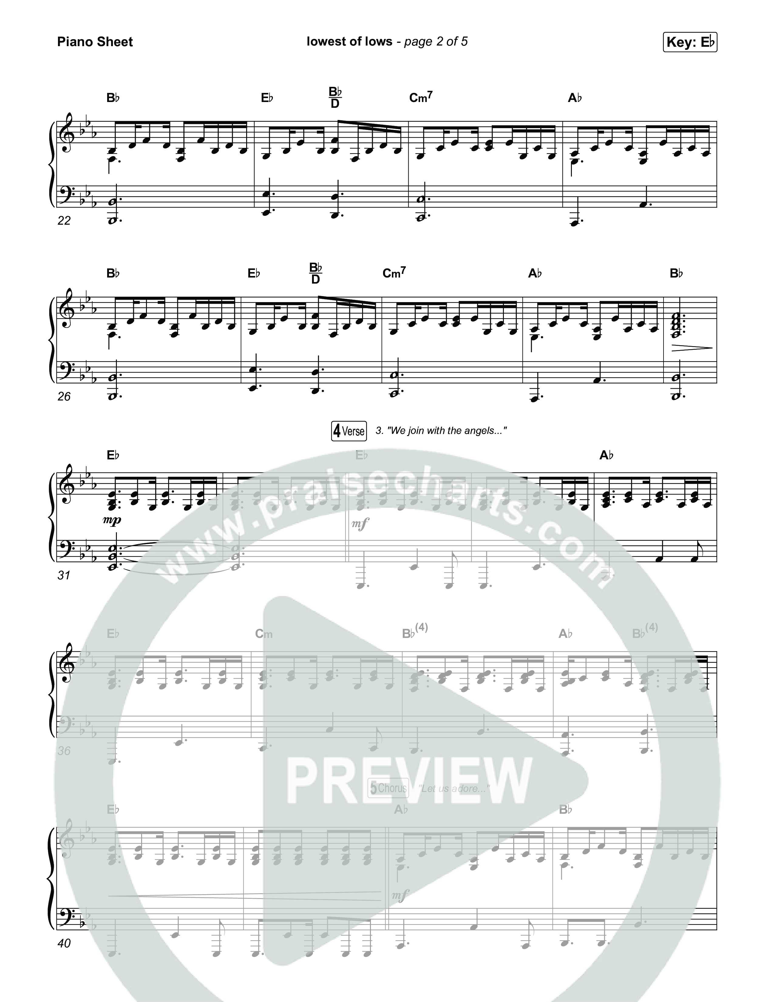 lowest of lows Piano Sheet (Josiah Queen)