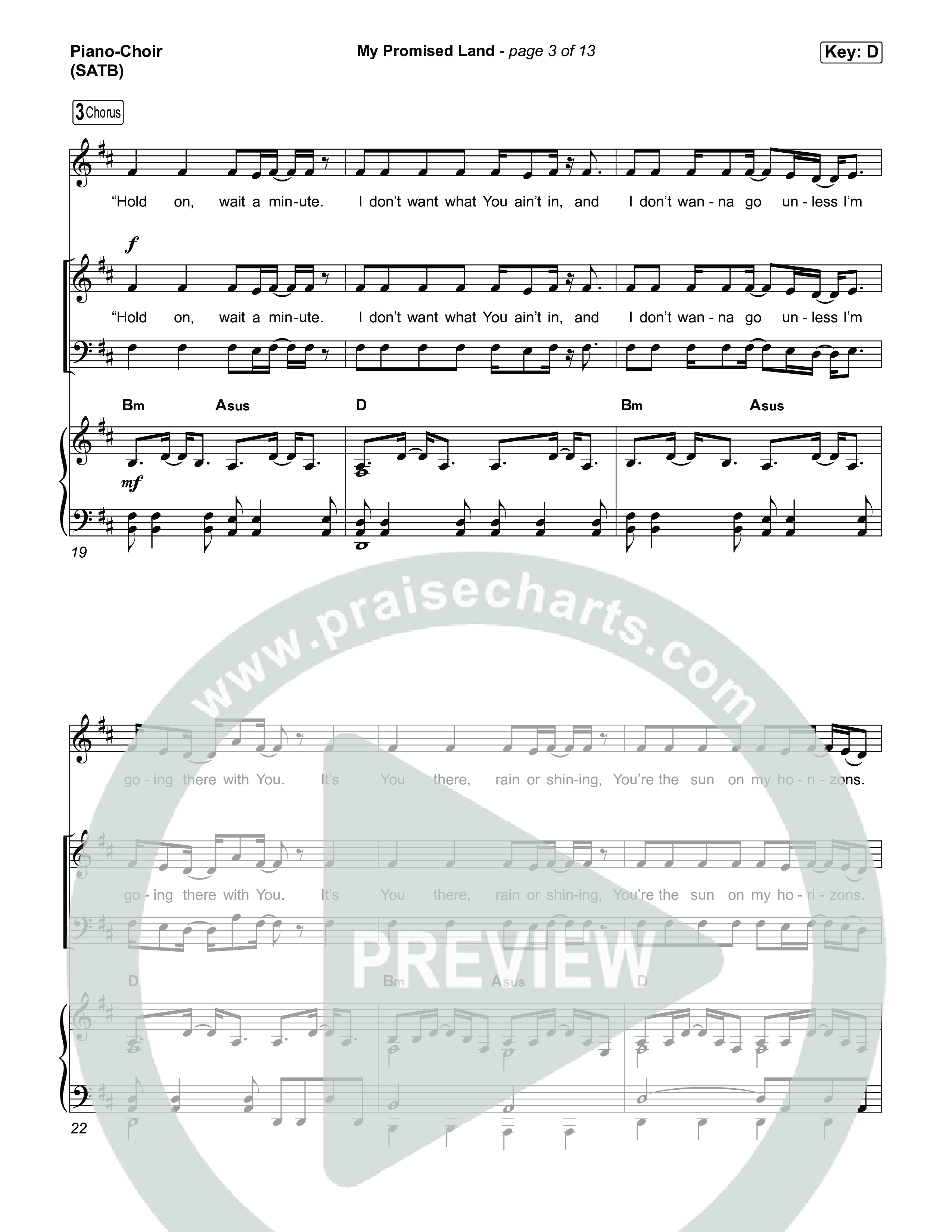 My Promised Land Piano/Vocal Pack (Josiah Queen)