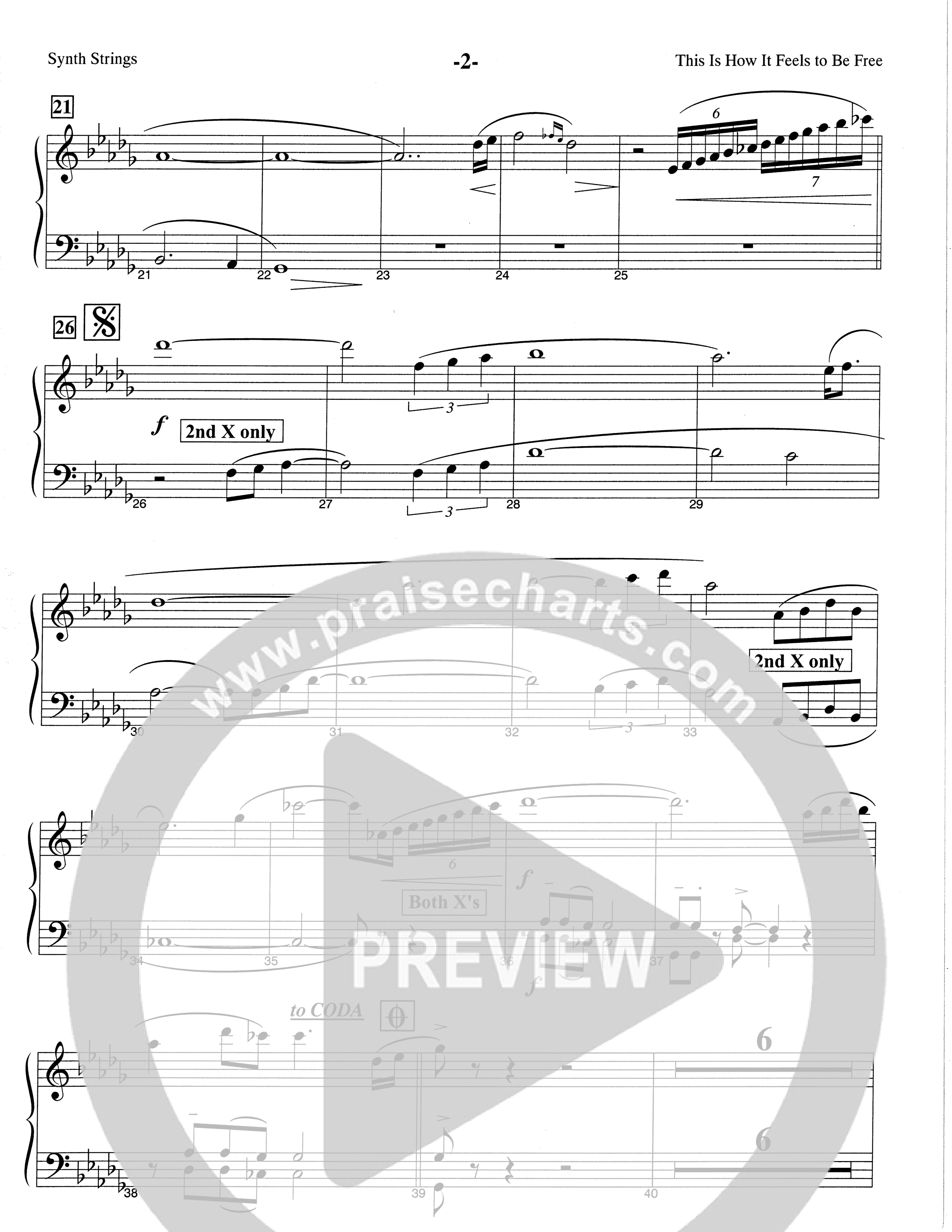 This Is How It Feels To Be Free (Choral Anthem SATB) String Reduction (The Brooklyn Tabernacle Choir / Arr. Carol Cymbala / Orch. Chris McDonald)