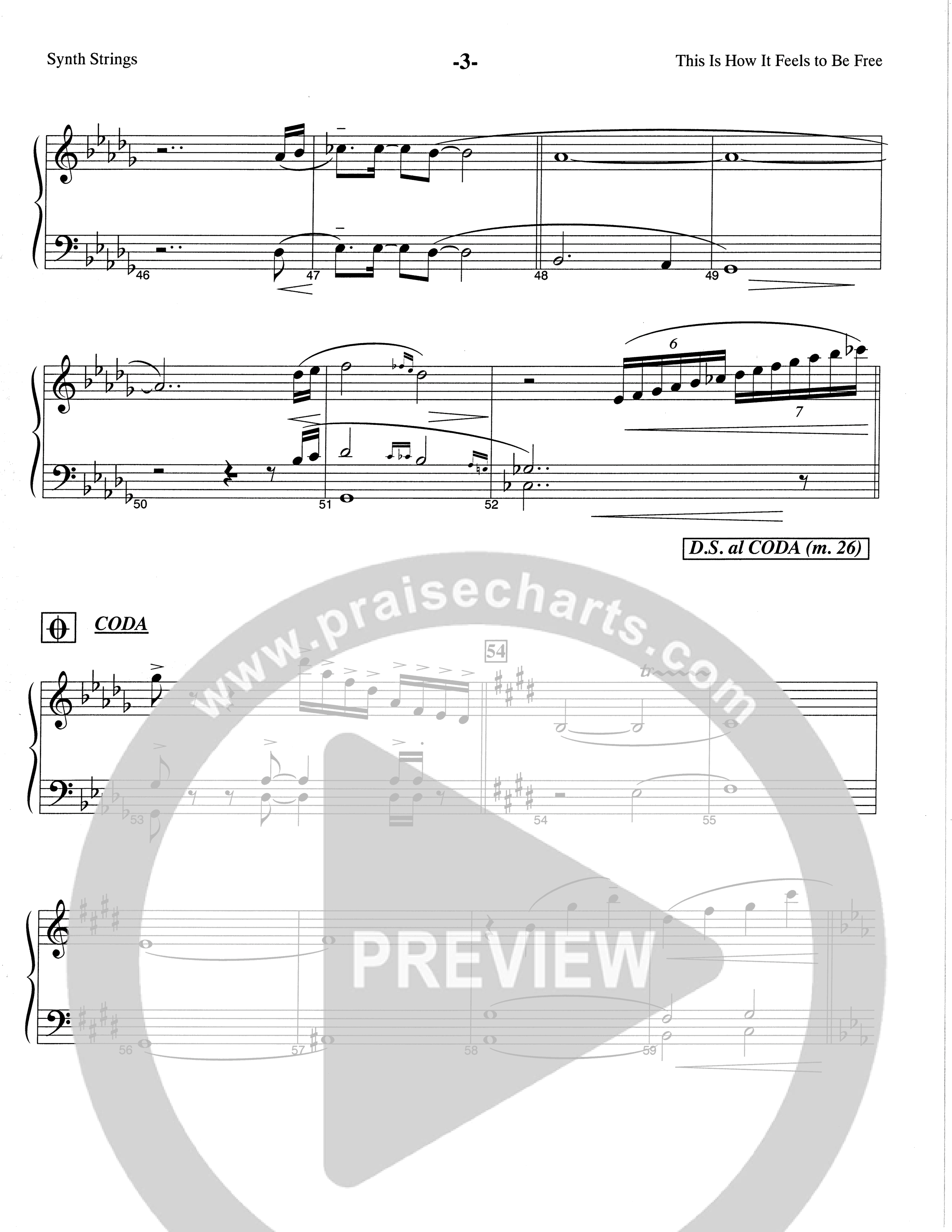 This Is How It Feels To Be Free (Choral Anthem SATB) String Reduction (The Brooklyn Tabernacle Choir / Arr. Carol Cymbala / Orch. Chris McDonald)