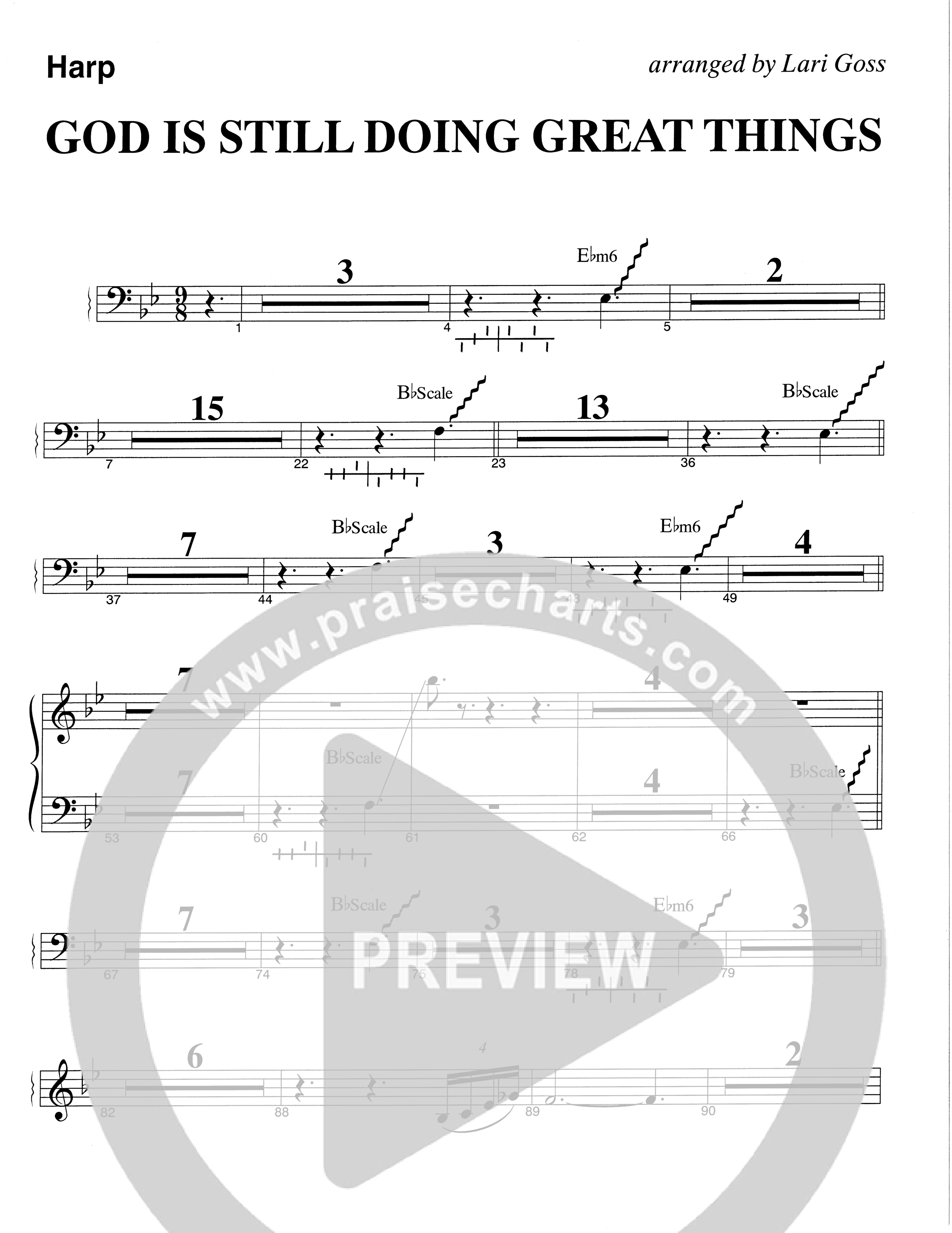 God Is Still Doing Great Things (Choral Anthem SATB) Harp (The Brooklyn Tabernacle Choir / Arr. Carol Cymbala / Orch. Lari Goss)