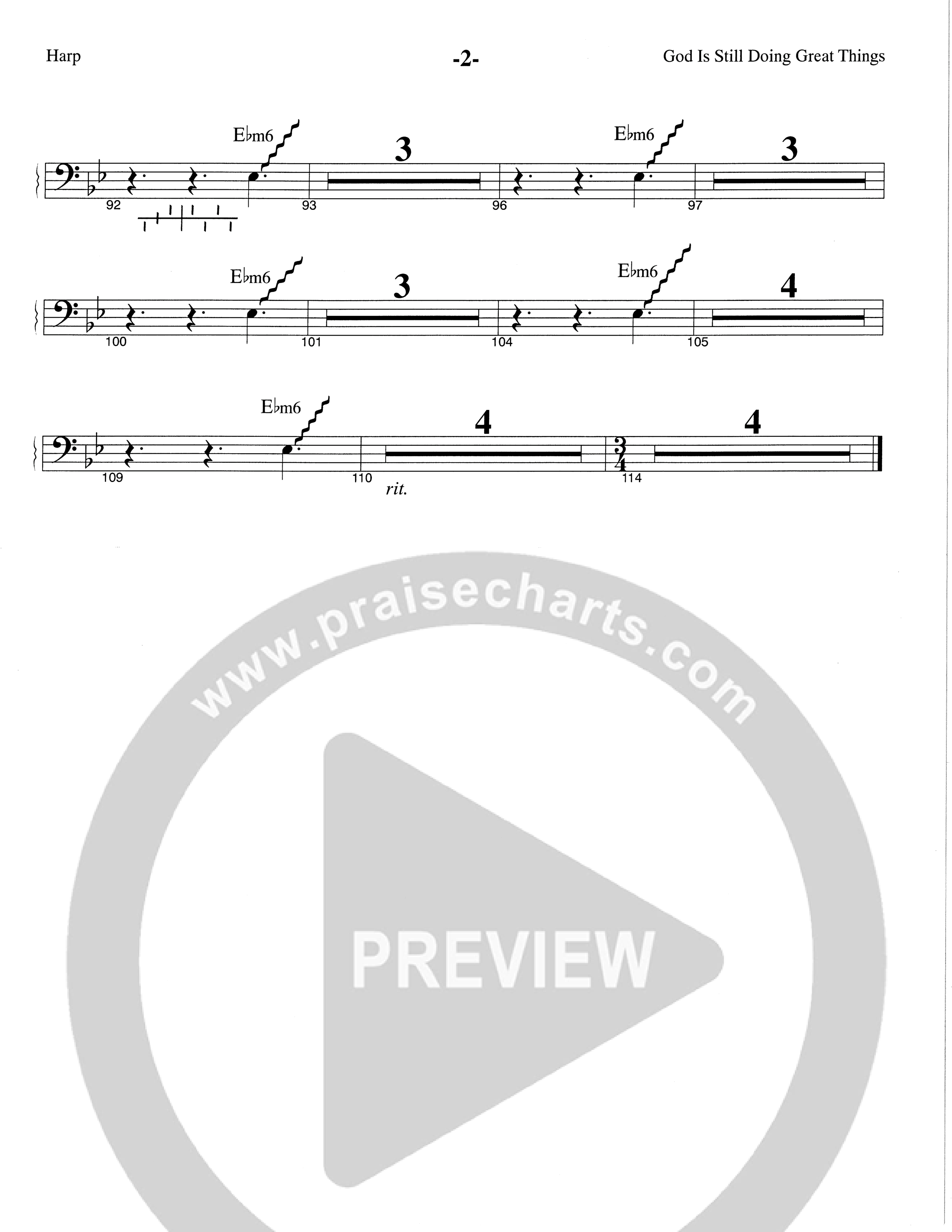 God Is Still Doing Great Things (Choral Anthem SATB) Harp (The Brooklyn Tabernacle Choir / Arr. Carol Cymbala / Orch. Lari Goss)