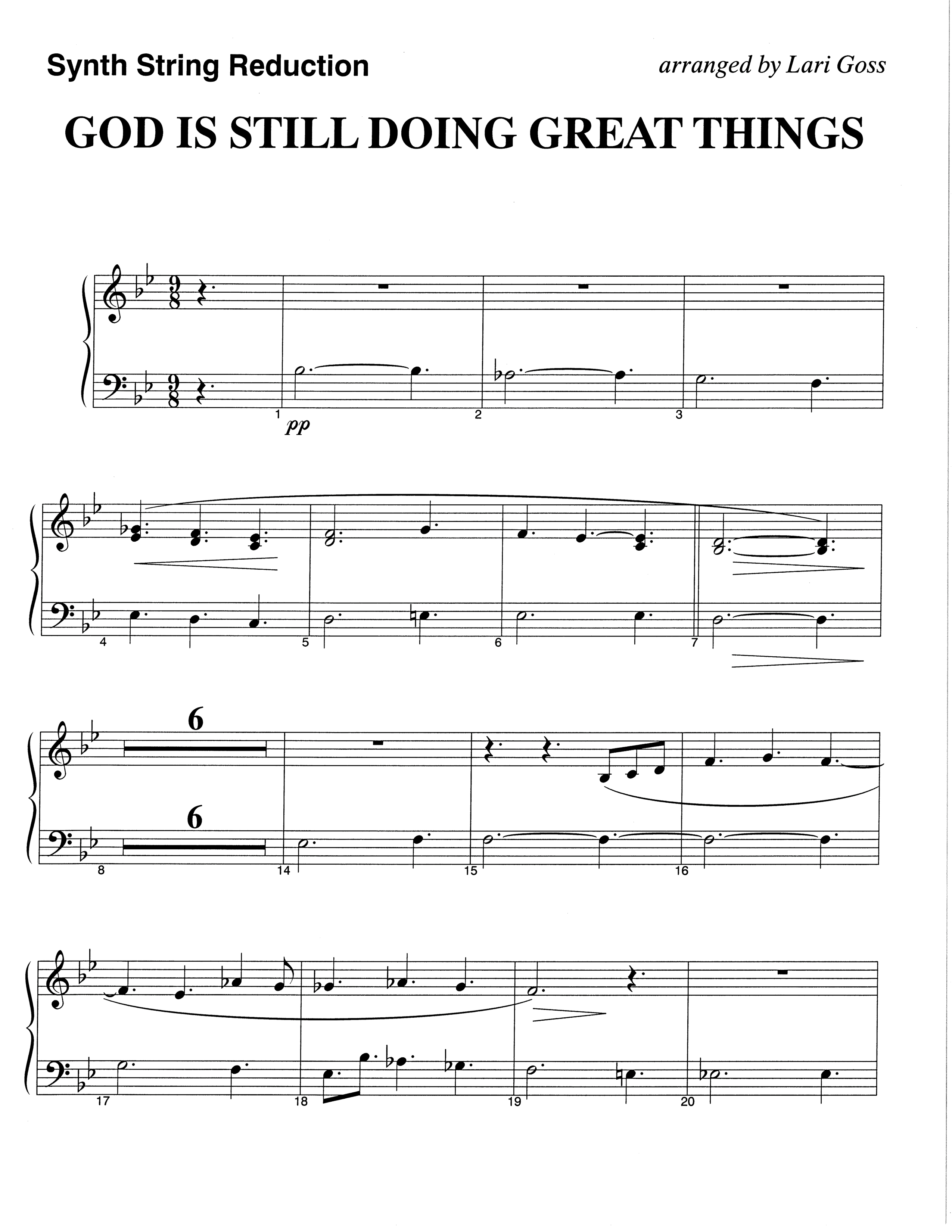God Is Still Doing Great Things (Choral Anthem SATB) String Reduction (The Brooklyn Tabernacle Choir / Arr. Carol Cymbala / Orch. Lari Goss)