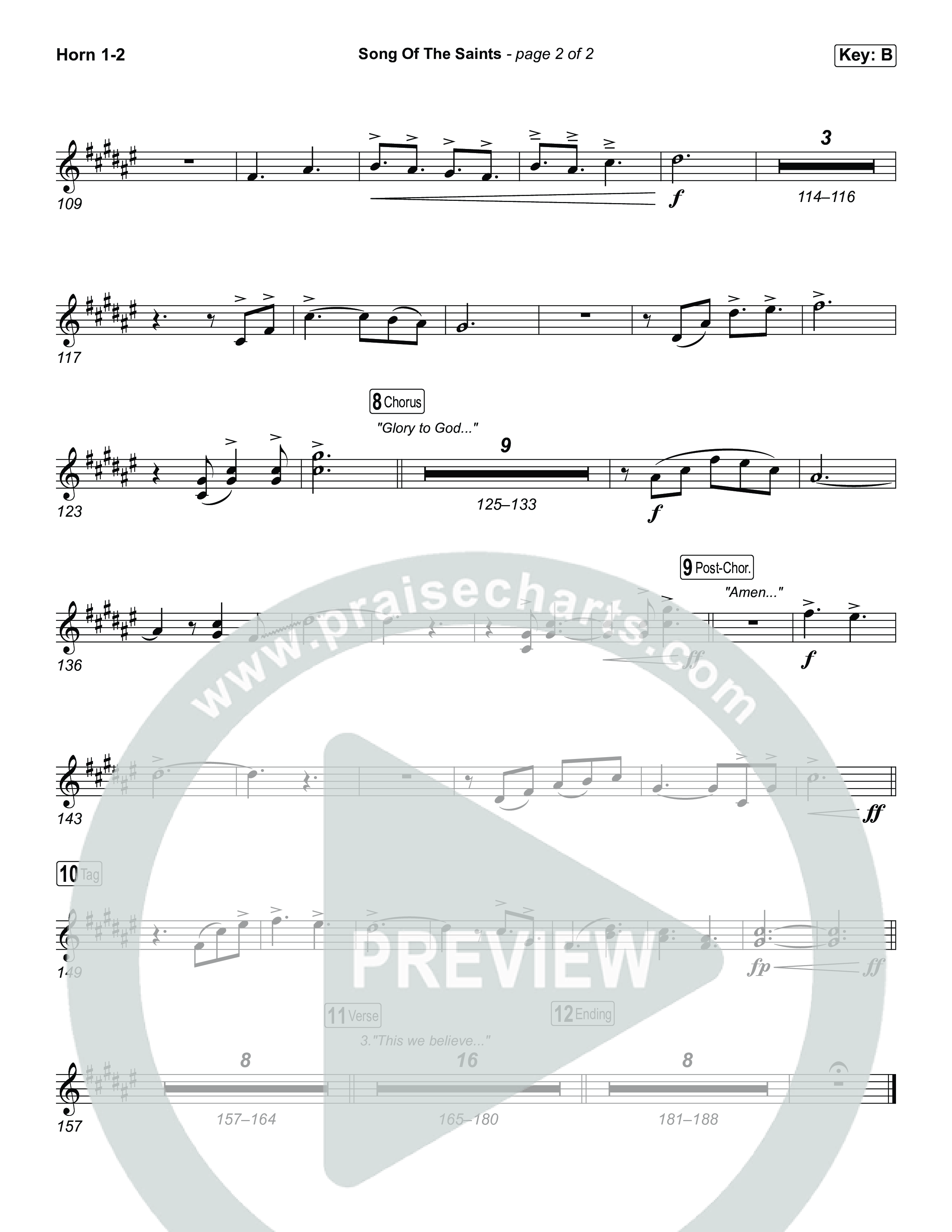 Song Of The Saints French Horn 1,2 (Phil Wickham)