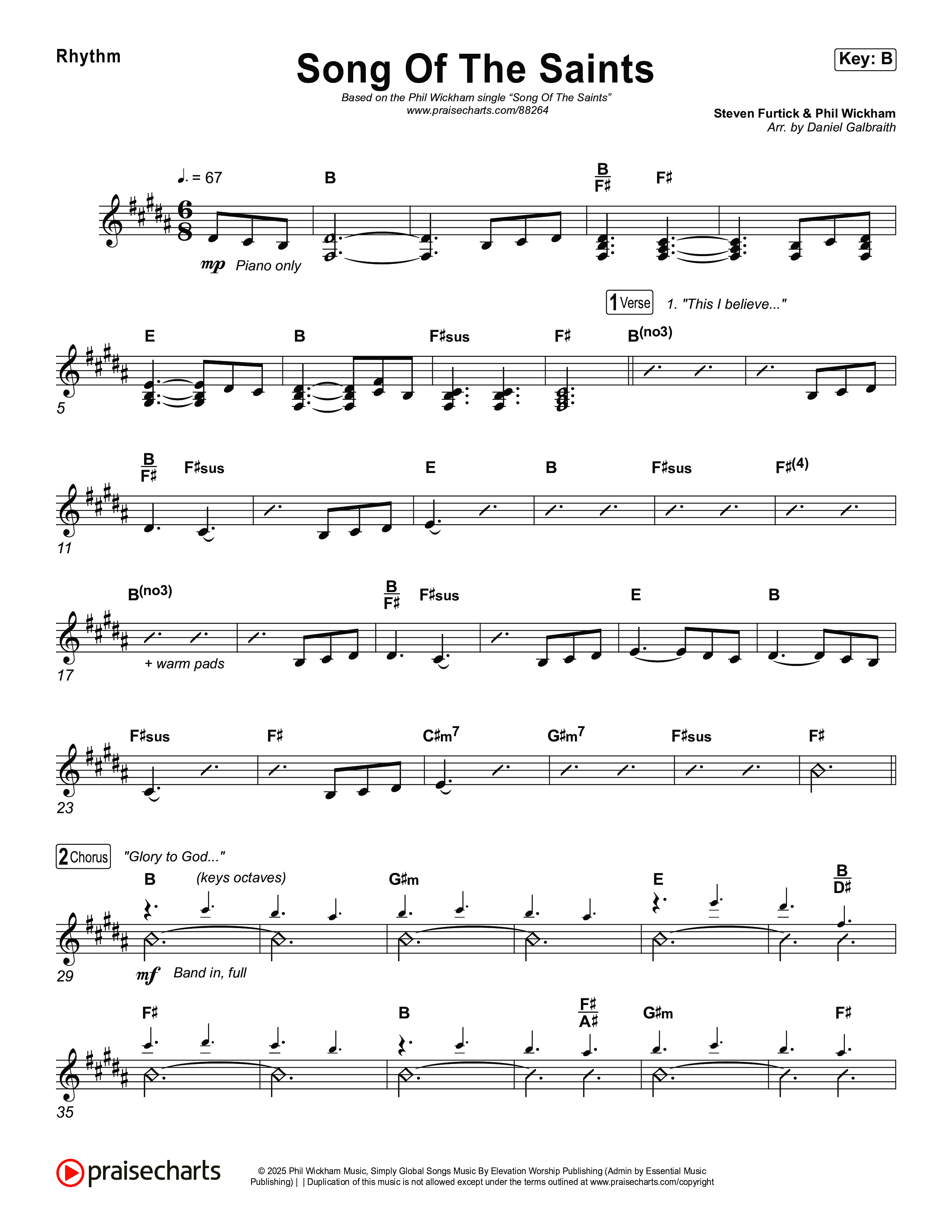 Song Of The Saints Rhythm Pack (Phil Wickham)