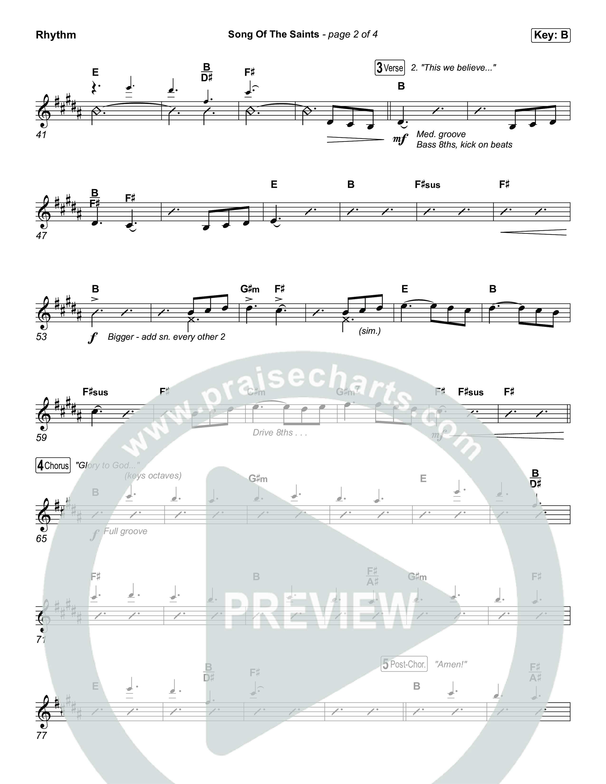 Song Of The Saints Rhythm Pack (Phil Wickham)