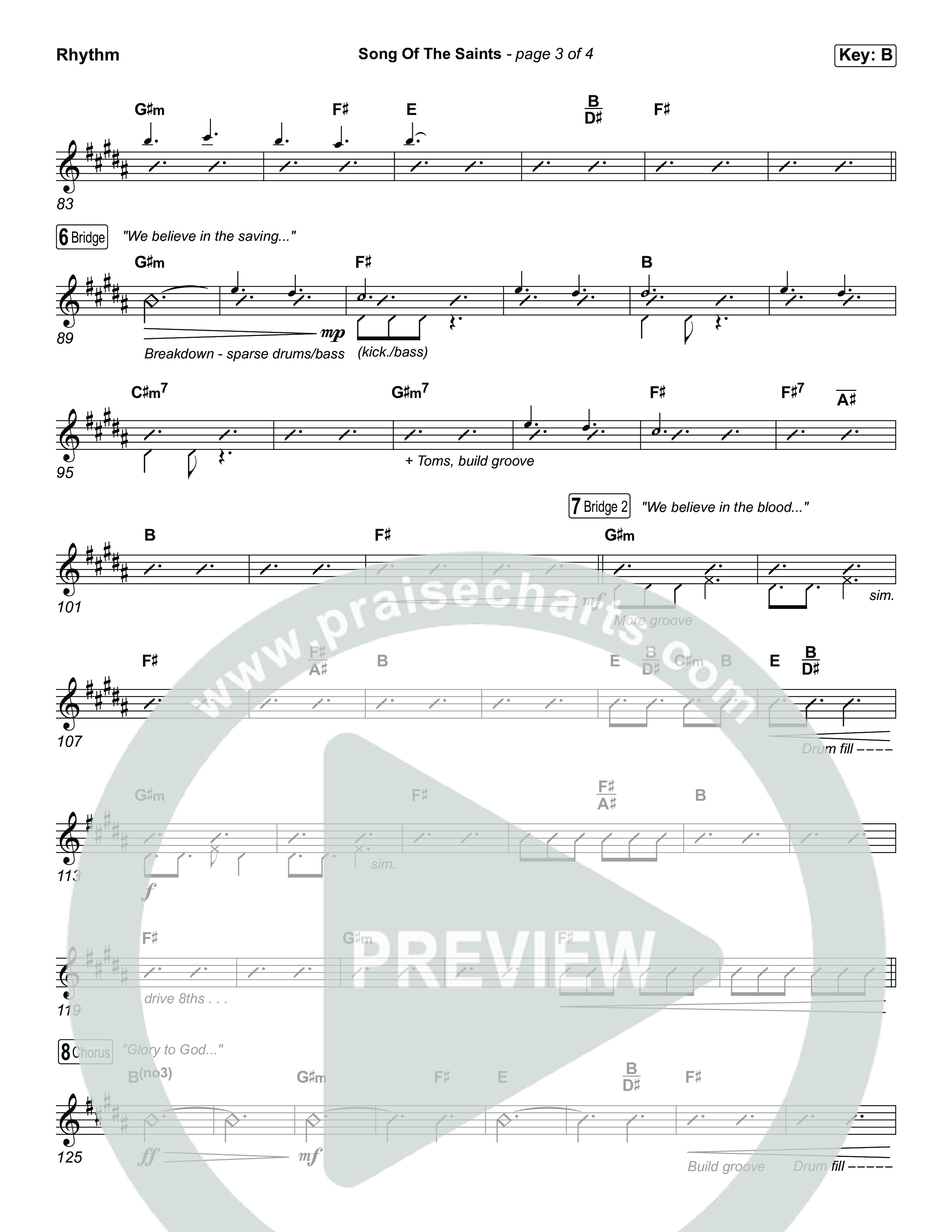 Song Of The Saints Rhythm Pack (Phil Wickham)