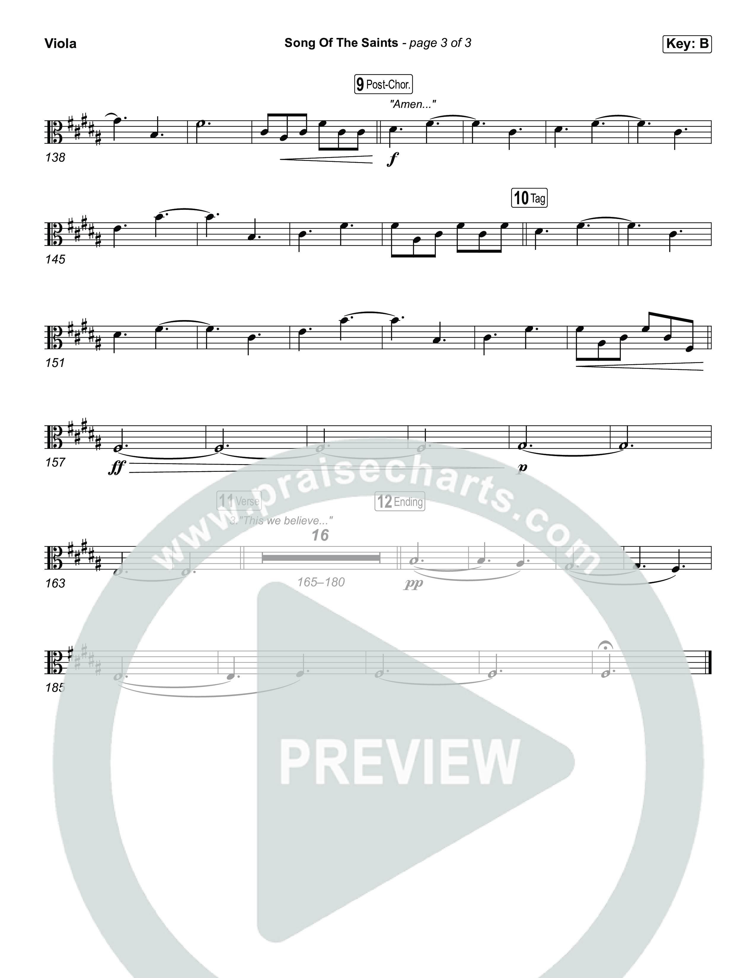 Song Of The Saints Viola (Phil Wickham)