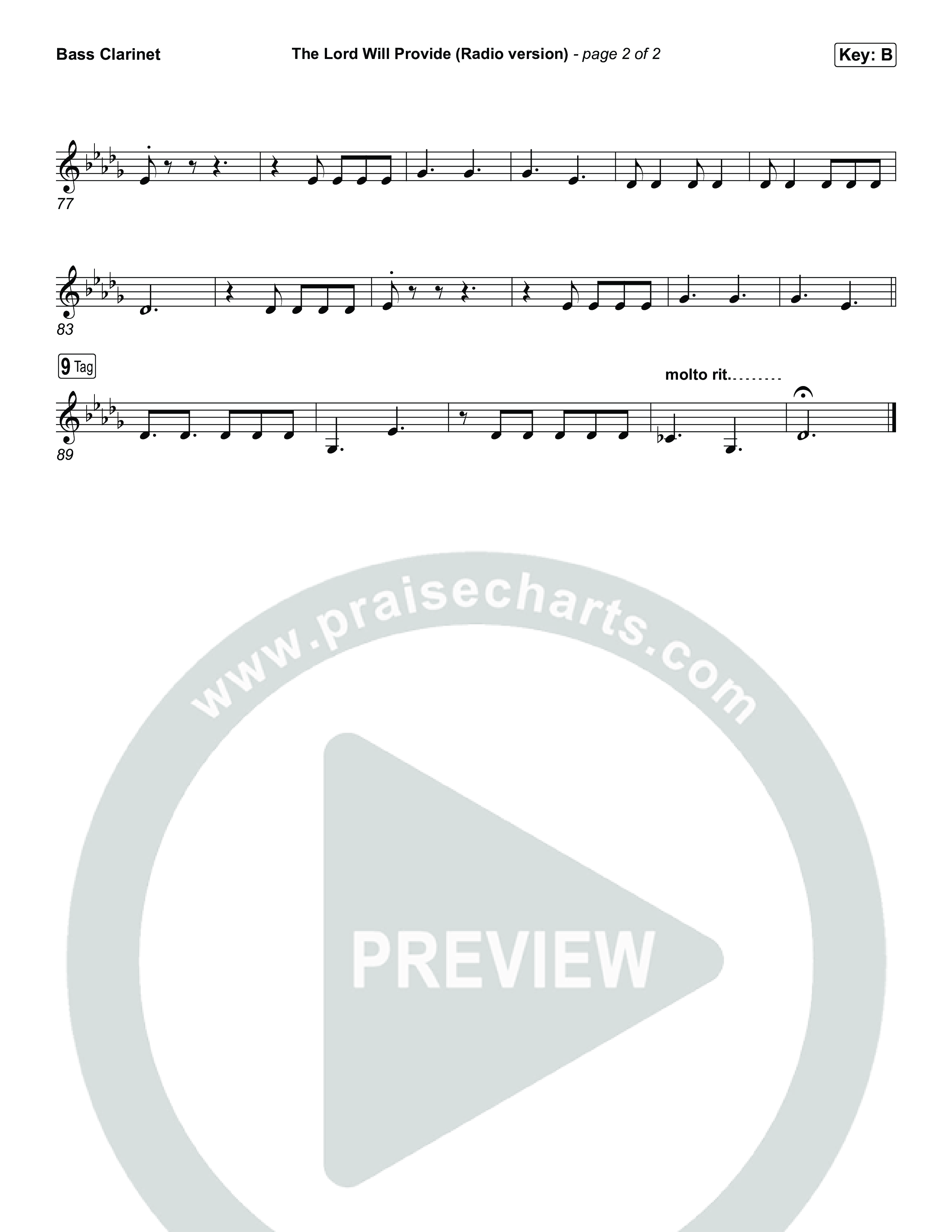 The Lord Will Provide (Radio) Bass Clarinet (Passion)