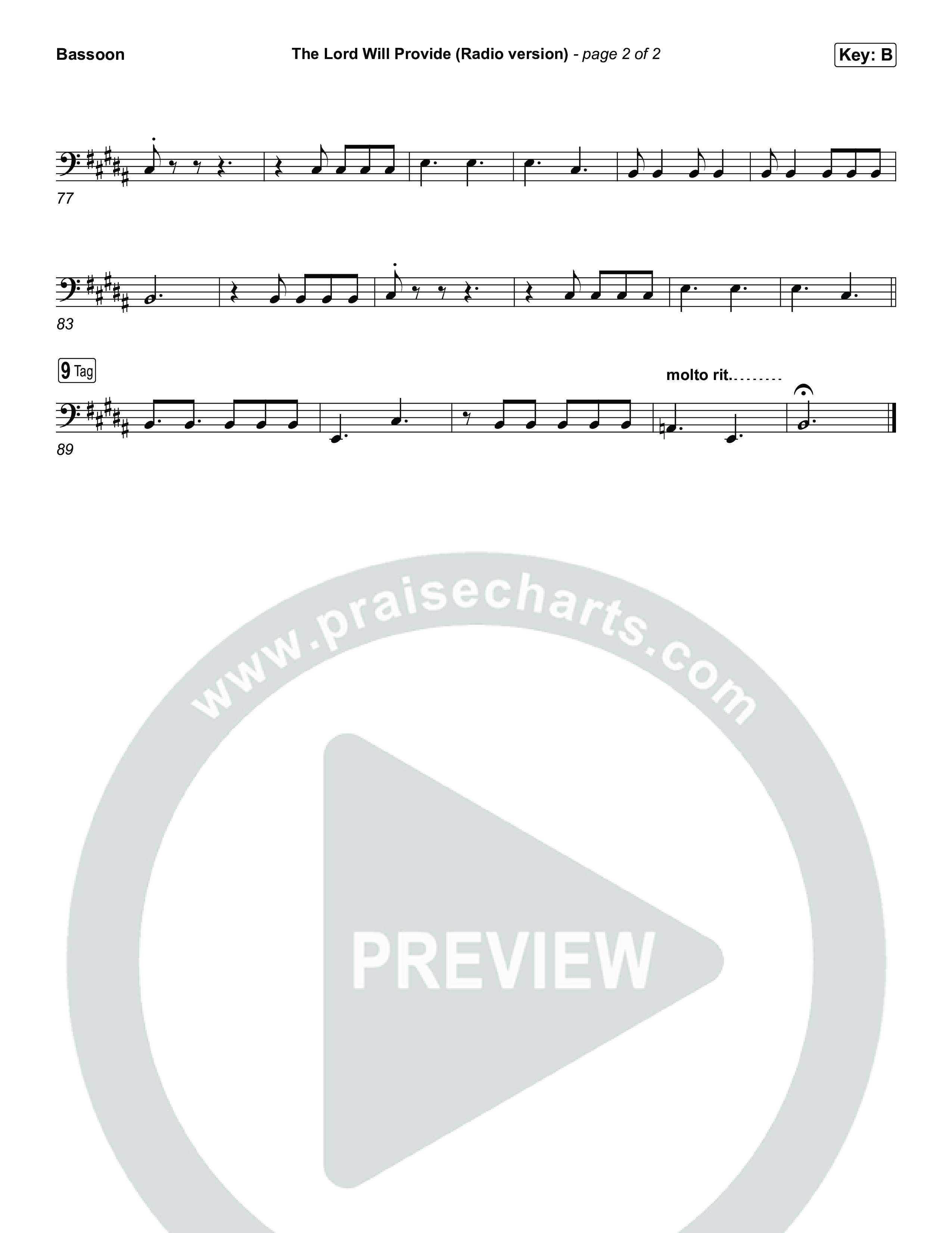 The Lord Will Provide (Radio) Bassoon (Passion)