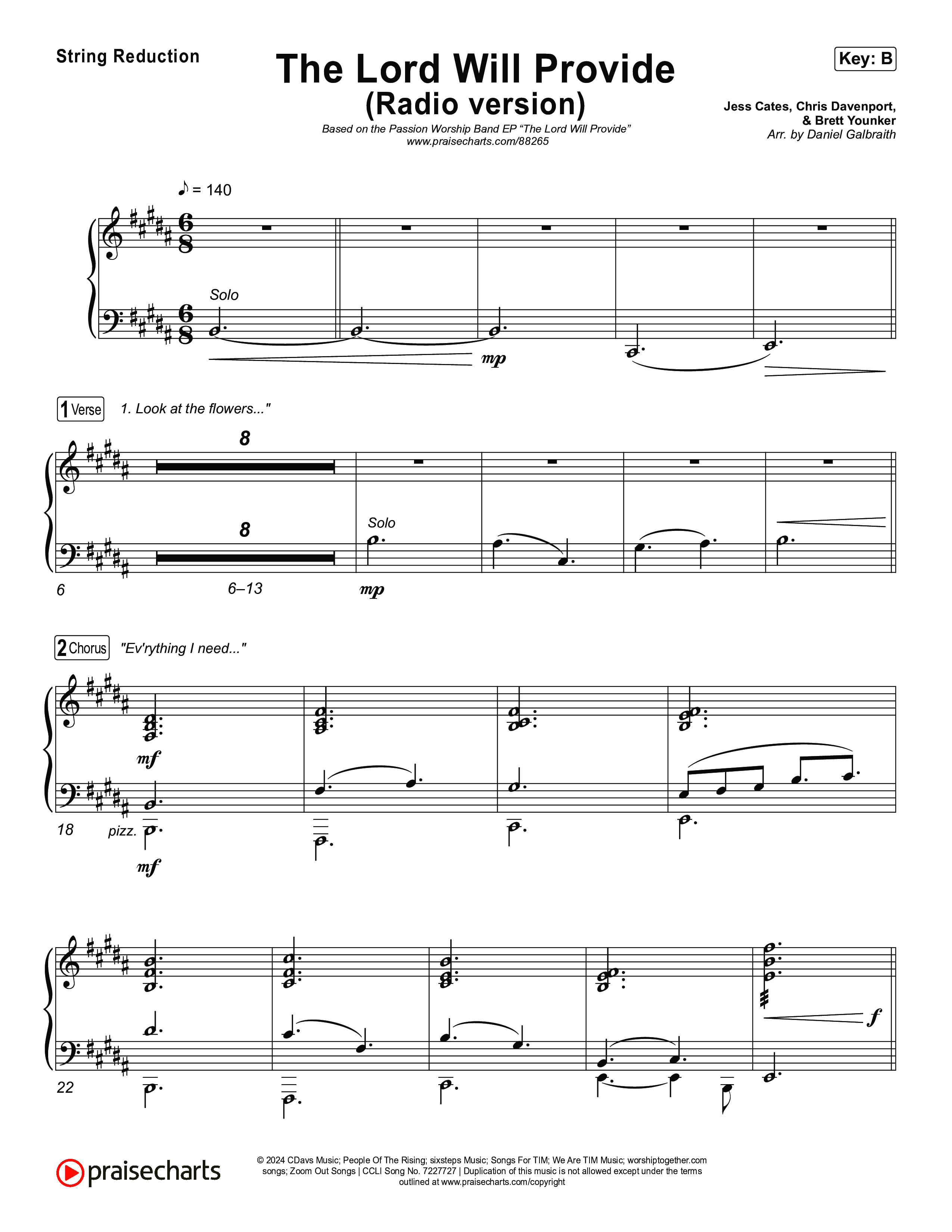 The Lord Will Provide (Radio) String Reduction (Passion)