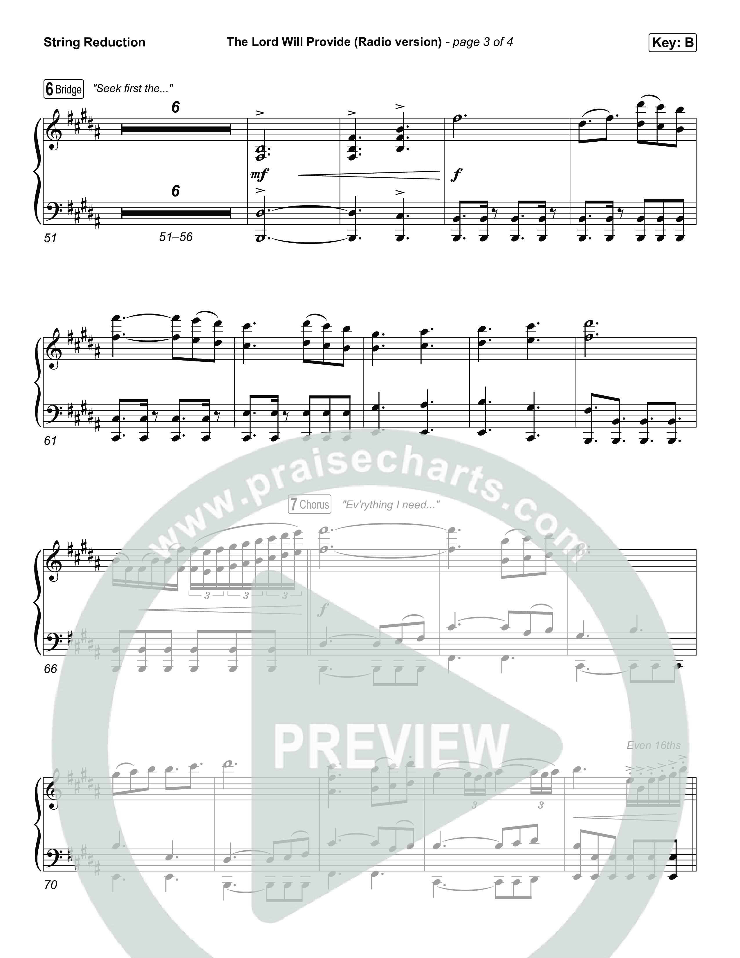 The Lord Will Provide (Radio) String Reduction (Passion)