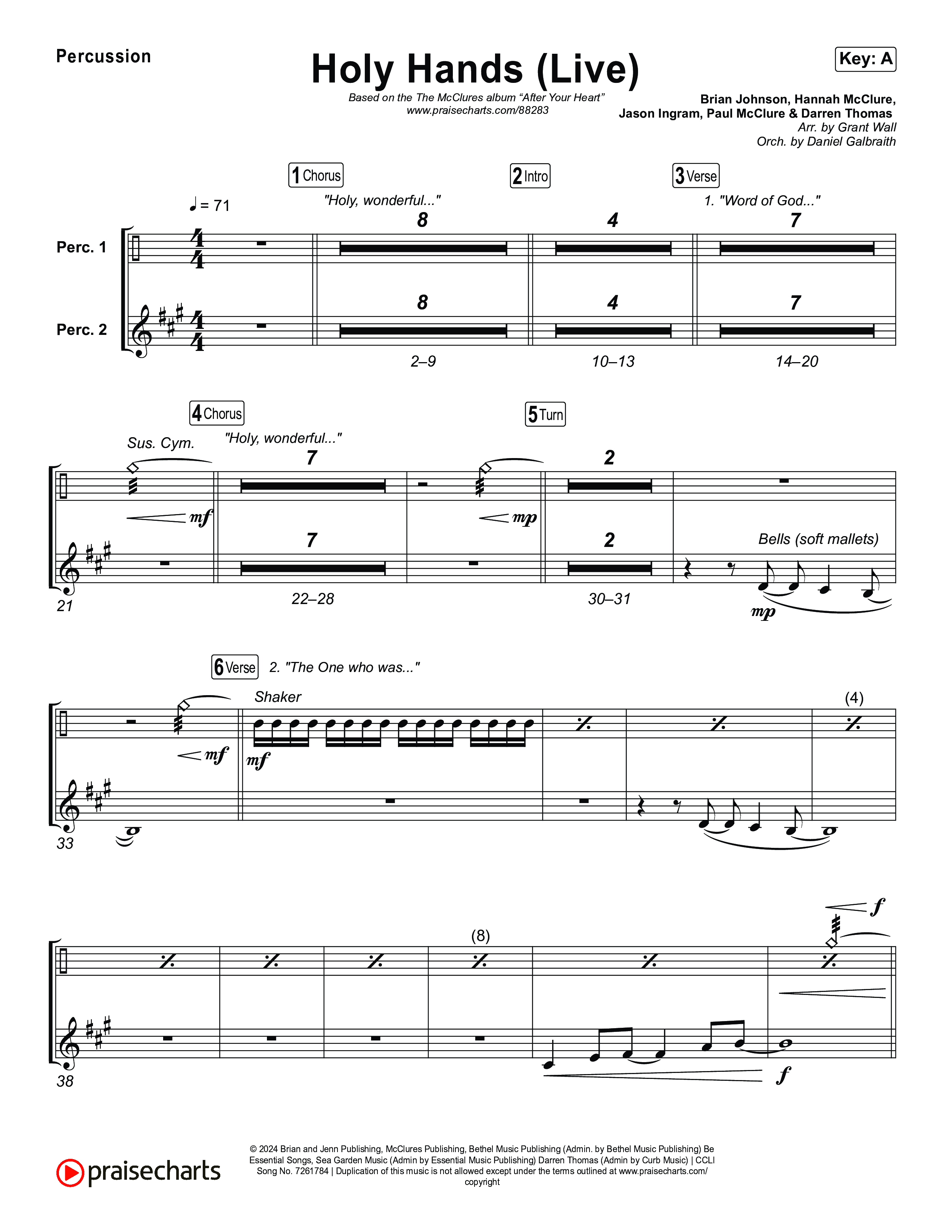 Holy Hands (Live) Percussion (The McClures)