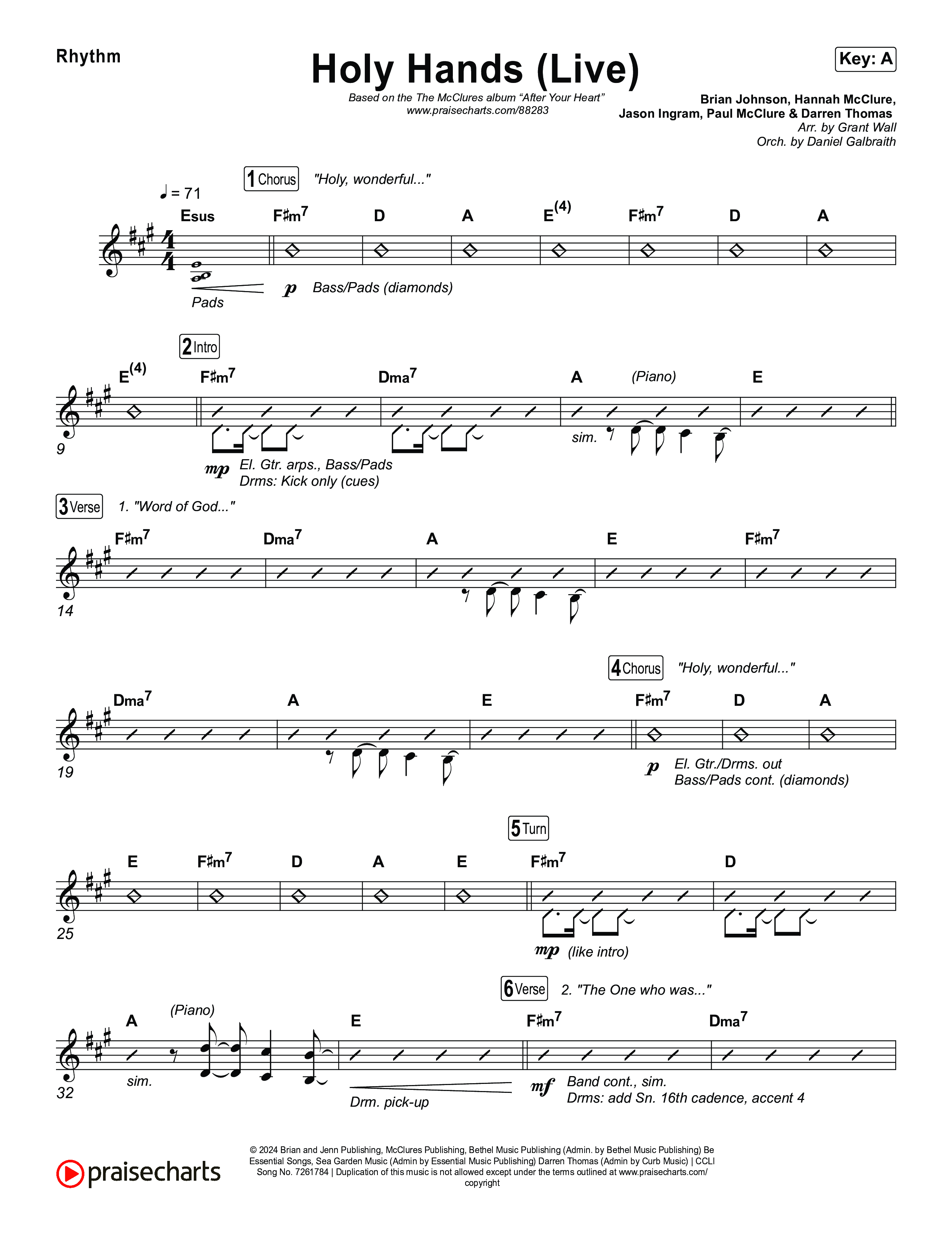 Holy Hands (Live) Rhythm Pack (The McClures)