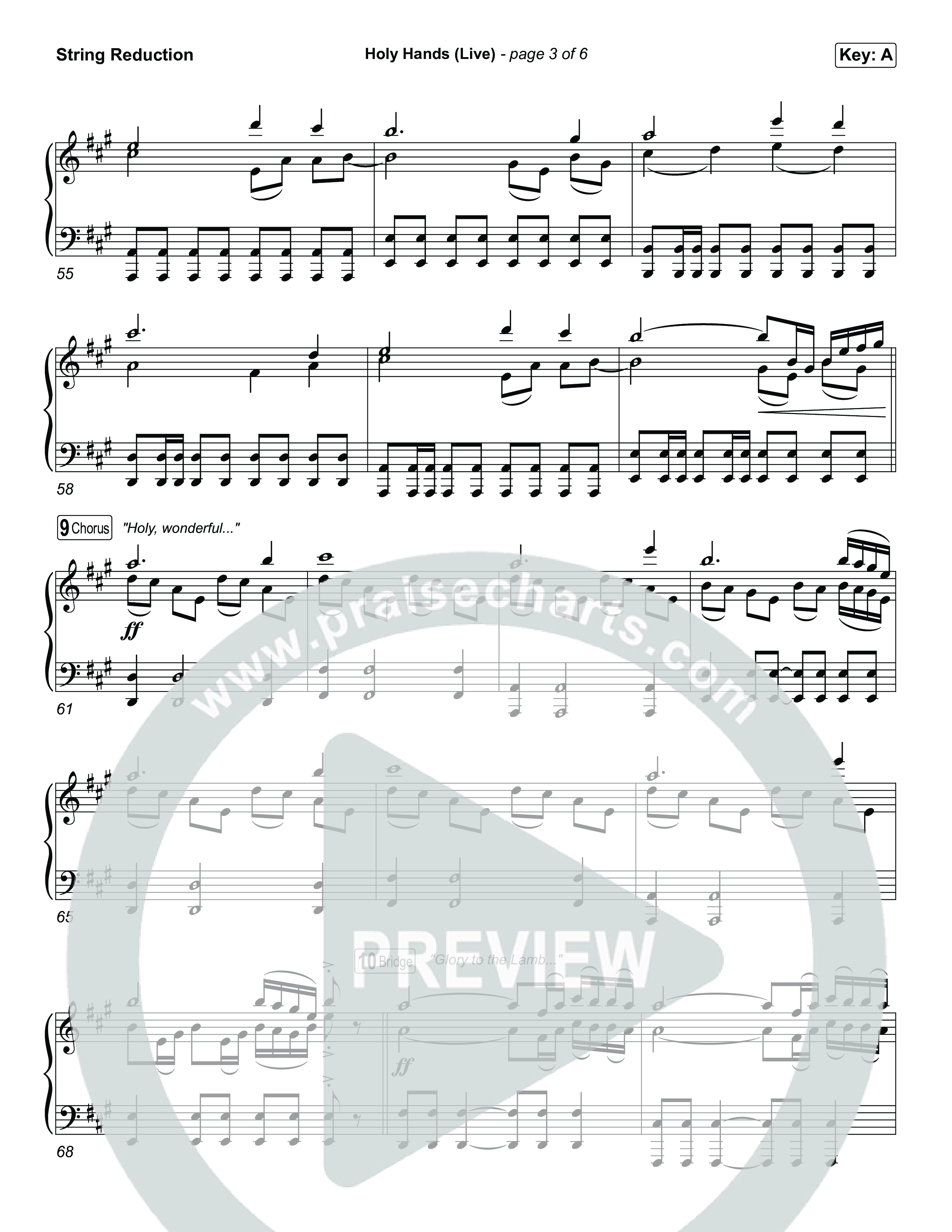 Holy Hands (Live) String Reduction (The McClures)