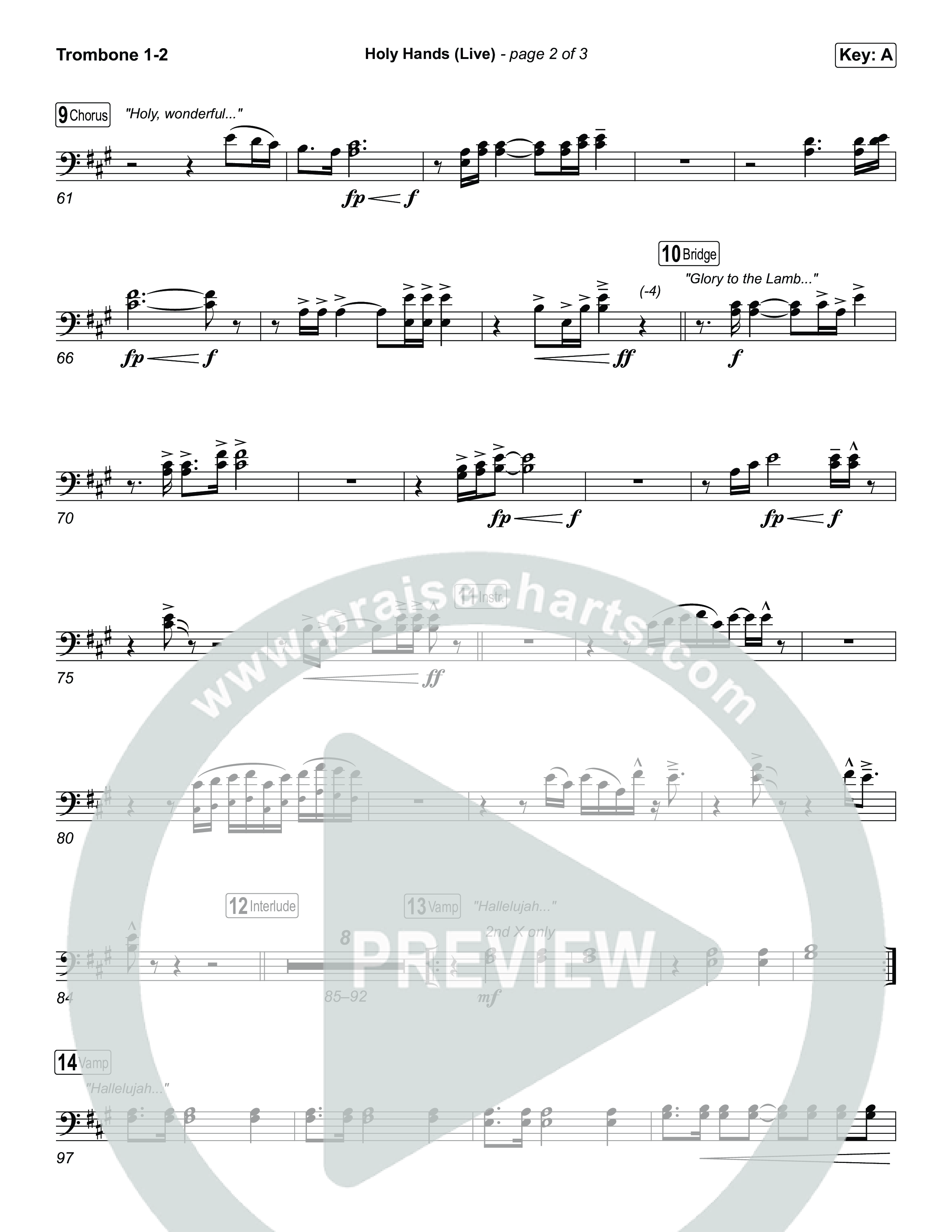 Holy Hands (Live) Trombone 1/2 (The McClures)