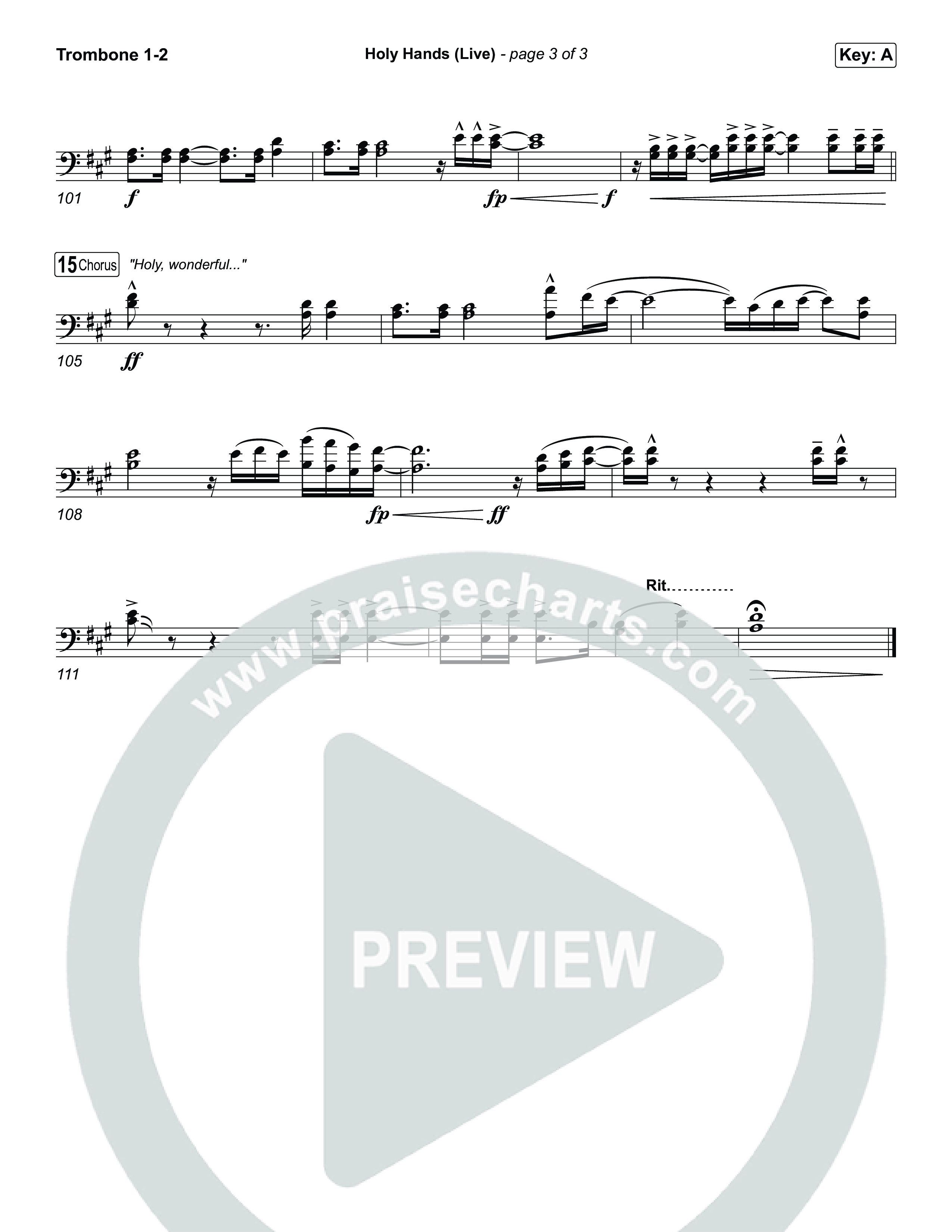 Holy Hands (Live) Trombone 1/2 (The McClures)