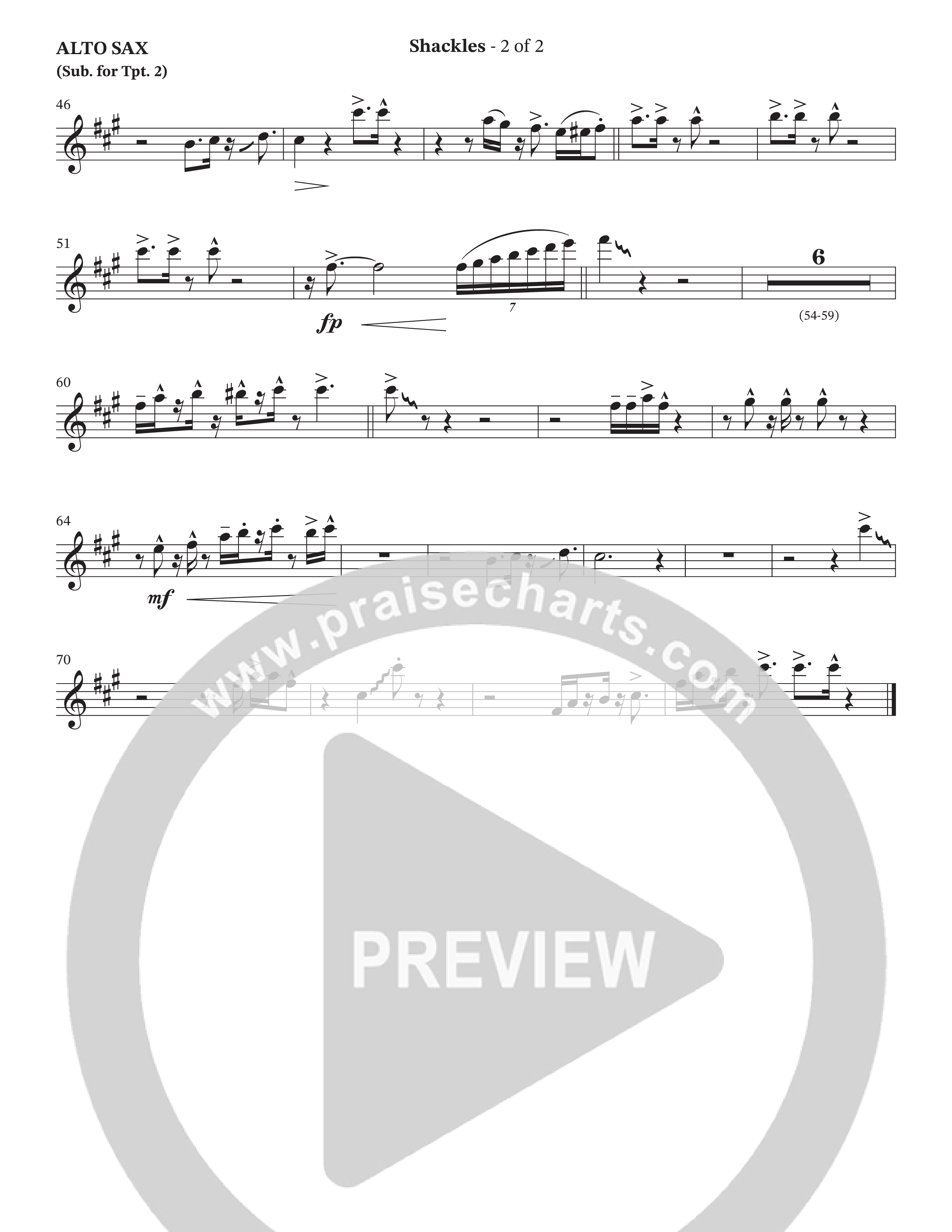 Shackles (Choral Anthem SATB) Alto Sax (TaRanda Greene / Arr. Bradley Knight)